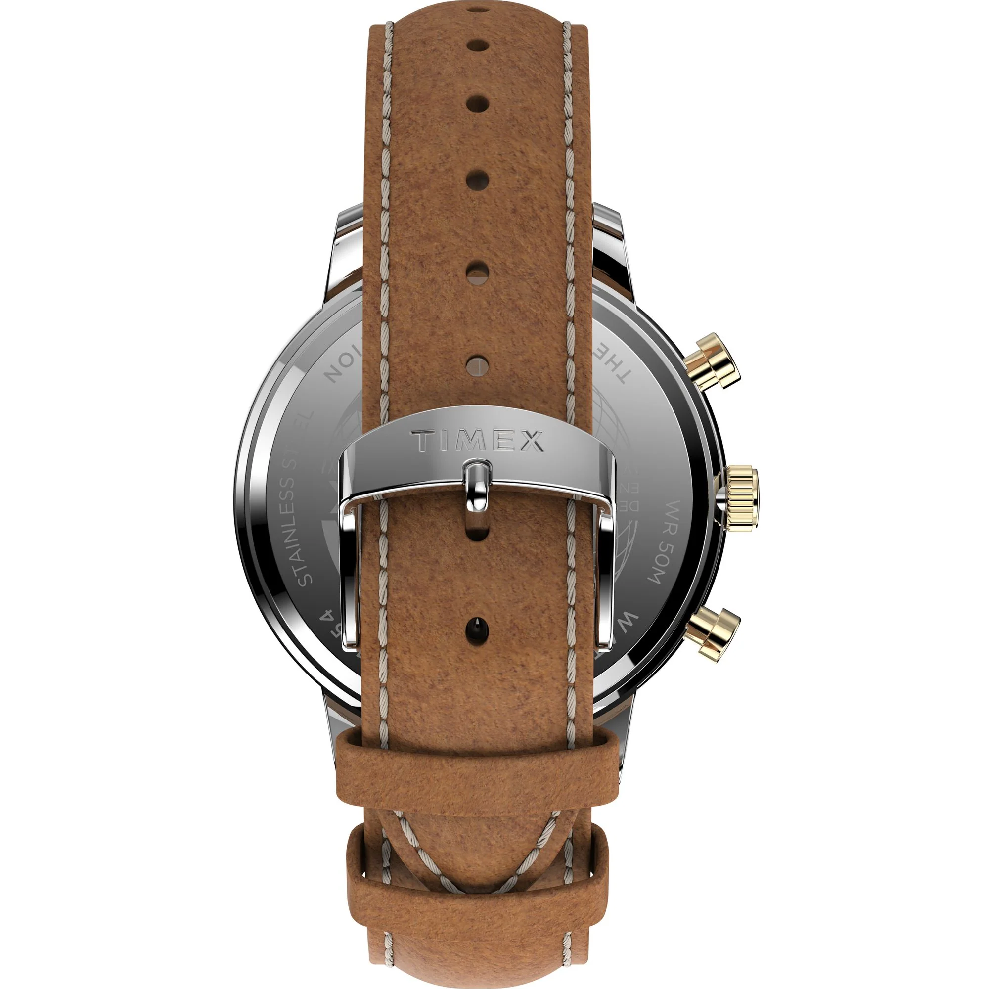 Chicago Chronograph 45mm Leather Strap Watch - Image 5