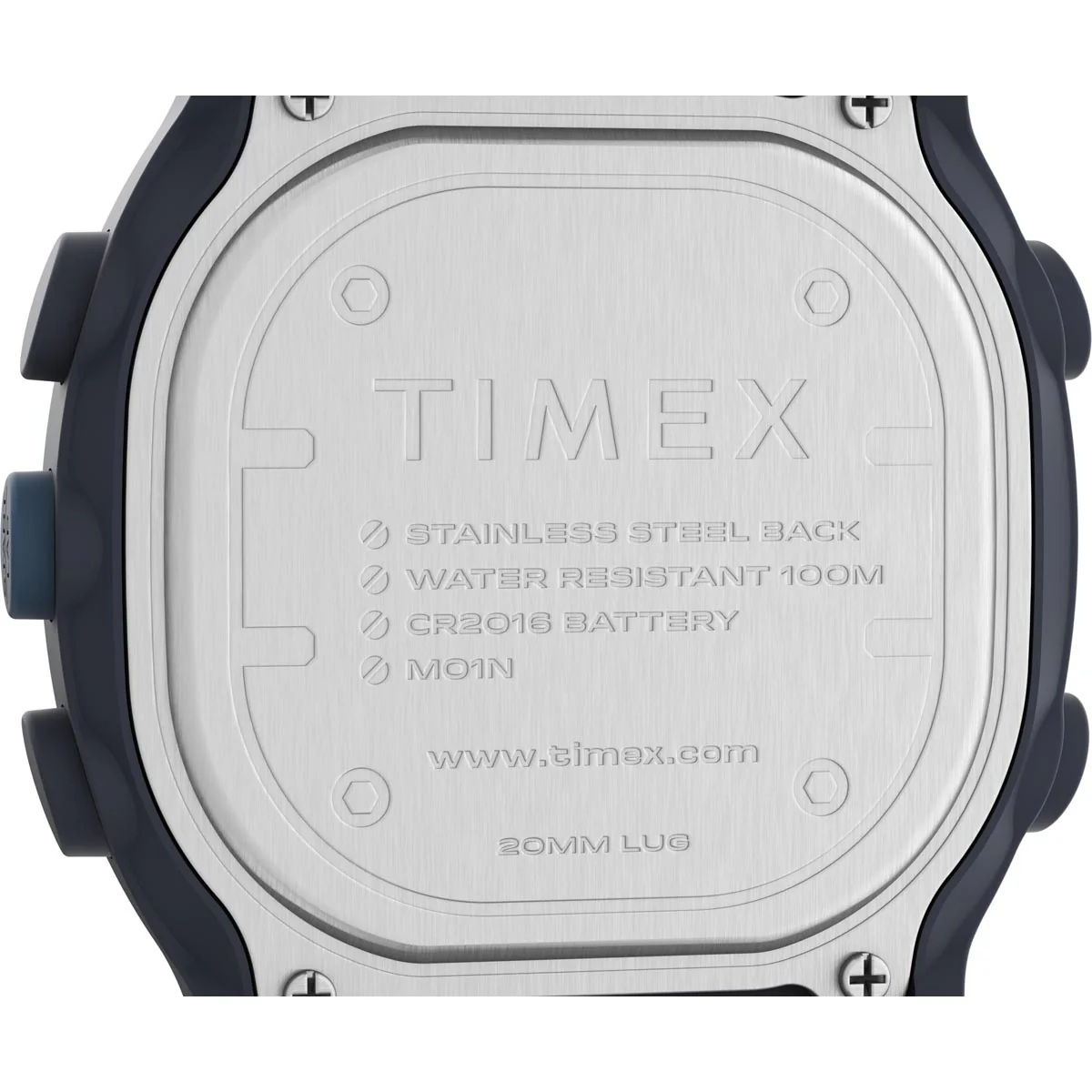 Timex Digital Unisex Digital Blue Dial  Case Soft-Silicone-Rubber-Strap Function Watch -TW5M35500 - Image 5