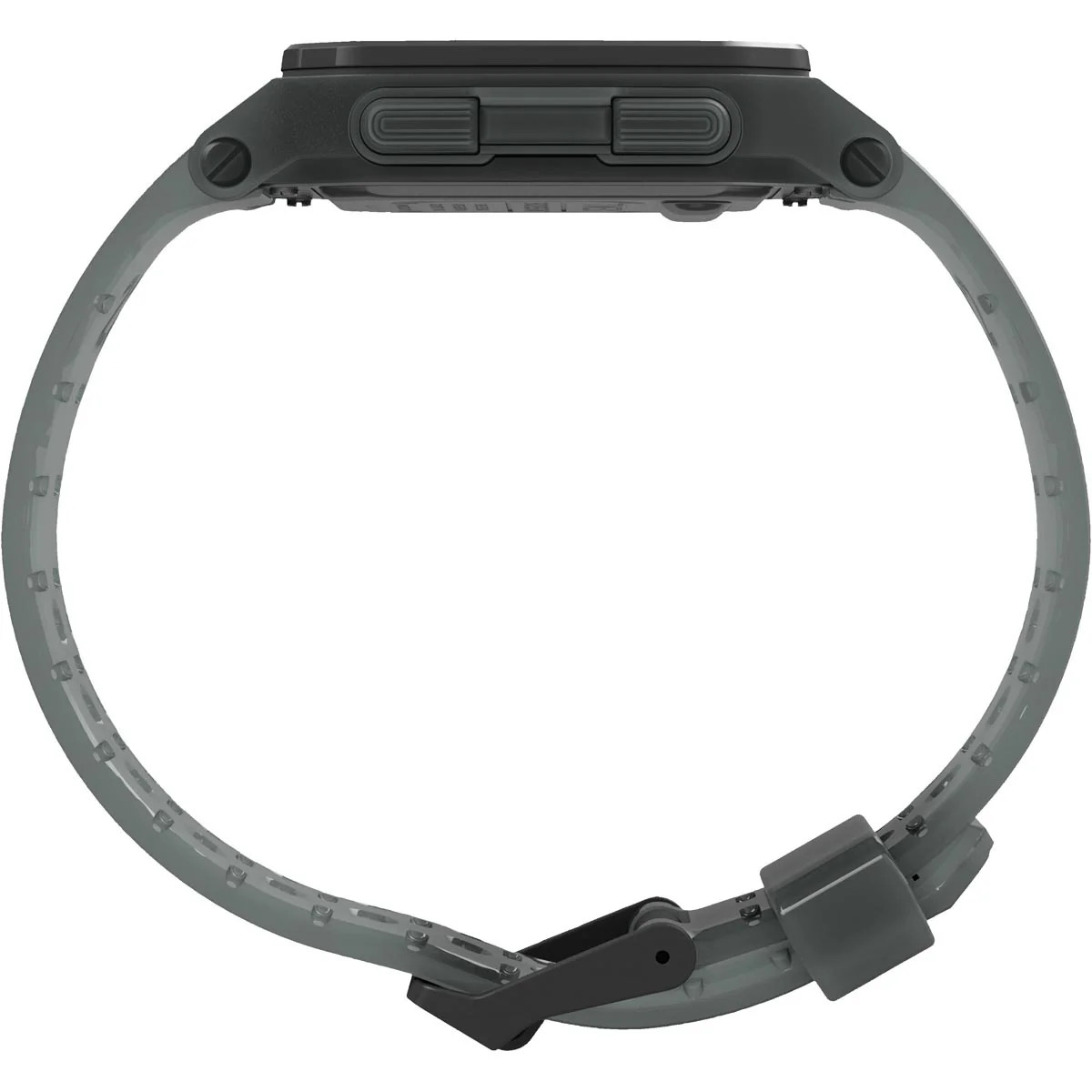 Timex Digital Men's Digital Translucent Dial Square Case Quick-Release-Silicone-Strap Function Watch -TW2U56400 - Image 3