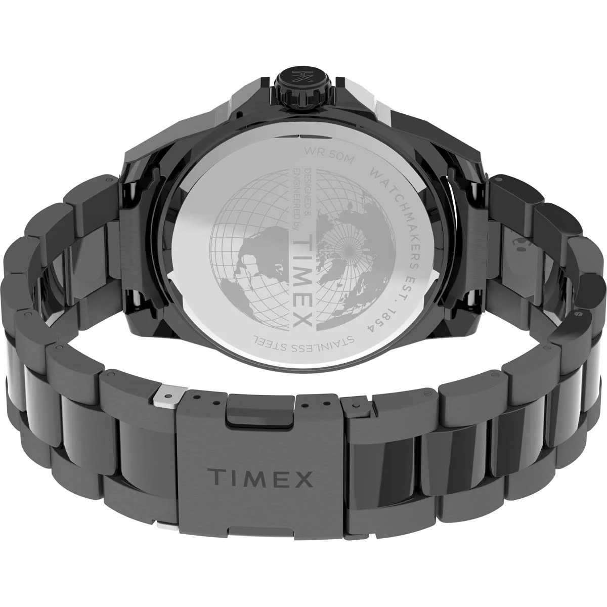 Timex City Collection Men's Quartz Analog Gunmetal Dial Octogonal Case  Watch -TW2U14800 - Image 3