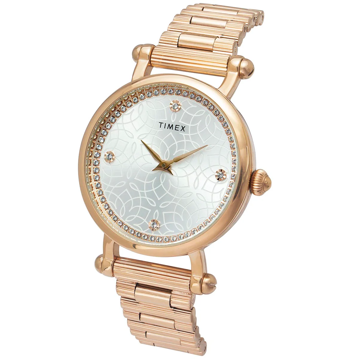 Timex Fria Women Silver Round Analog Watch - TWEL14301 - Image 2