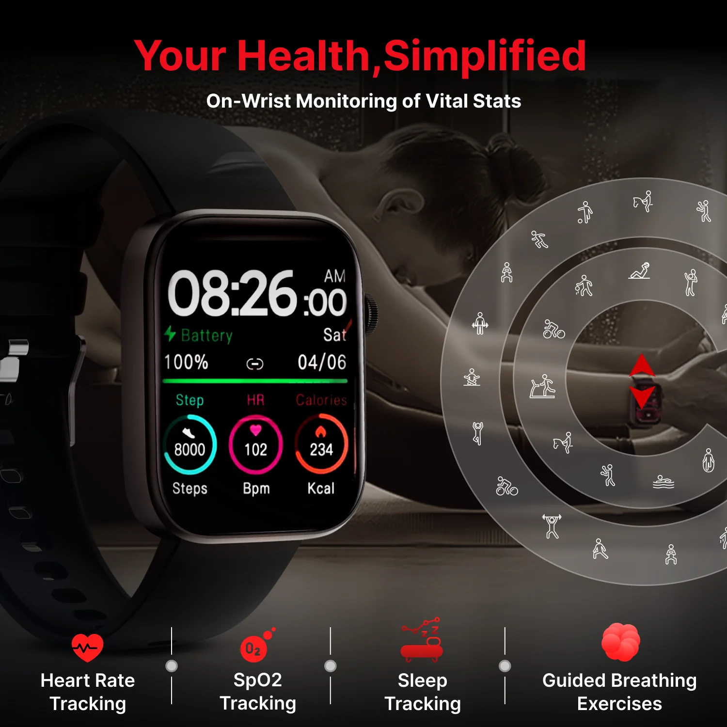 iConnect by Timex Navigator 1.83 inches (4.6cm) Display with Turn By Turn Navigation & BT Calling Smartwatch For Unisex - TWIXW900T - Image 11