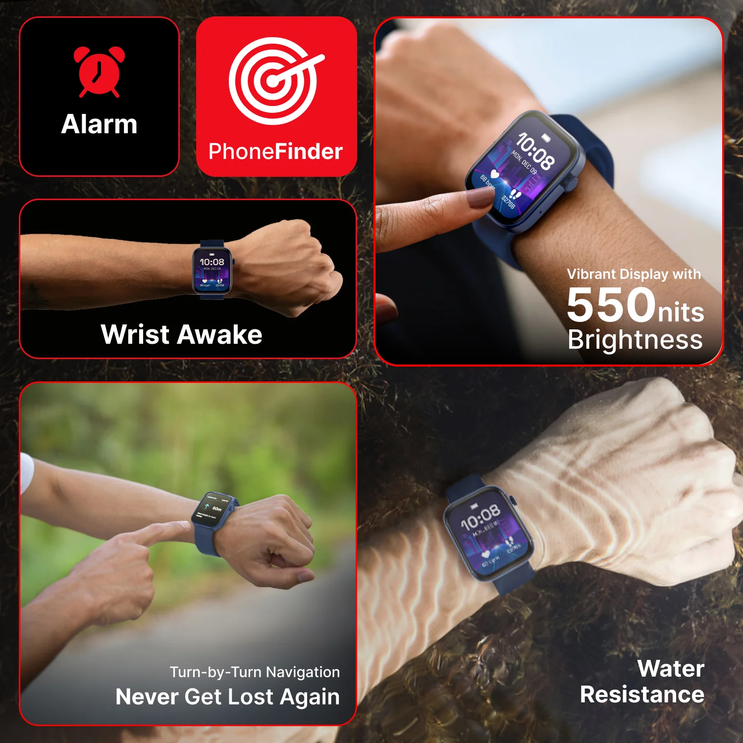 iConnect by Timex Navigator 1.83 inches (4.6cm) Display with Turn By Turn Navigation & BT Calling Smartwatch For Unisex - TWIXW902T - Image 11