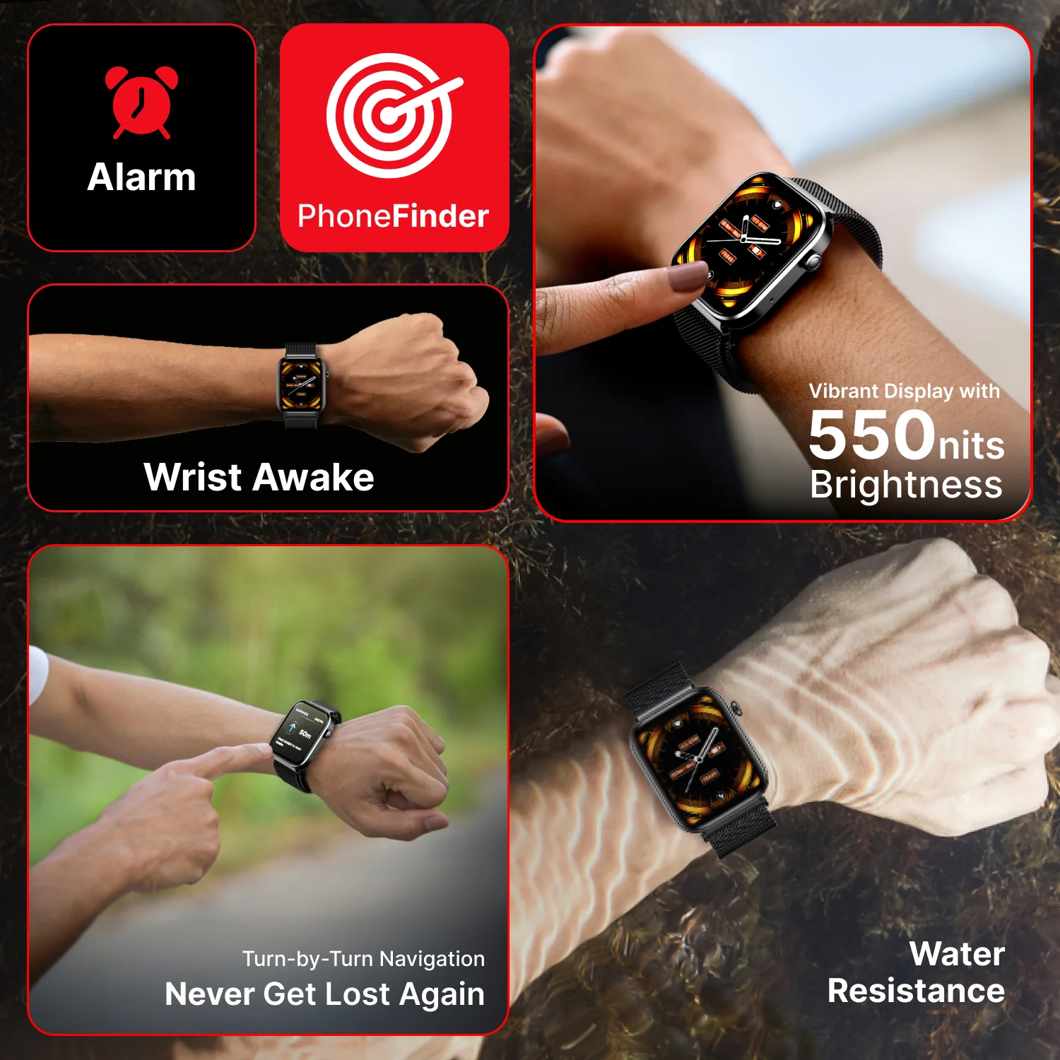 iConnect by Timex Navigator 1.83 inches (4.6cm) Display with Turn By Turn Navigation & BT Calling Smartwatch For Unisex - TWIXW904T - Image 11