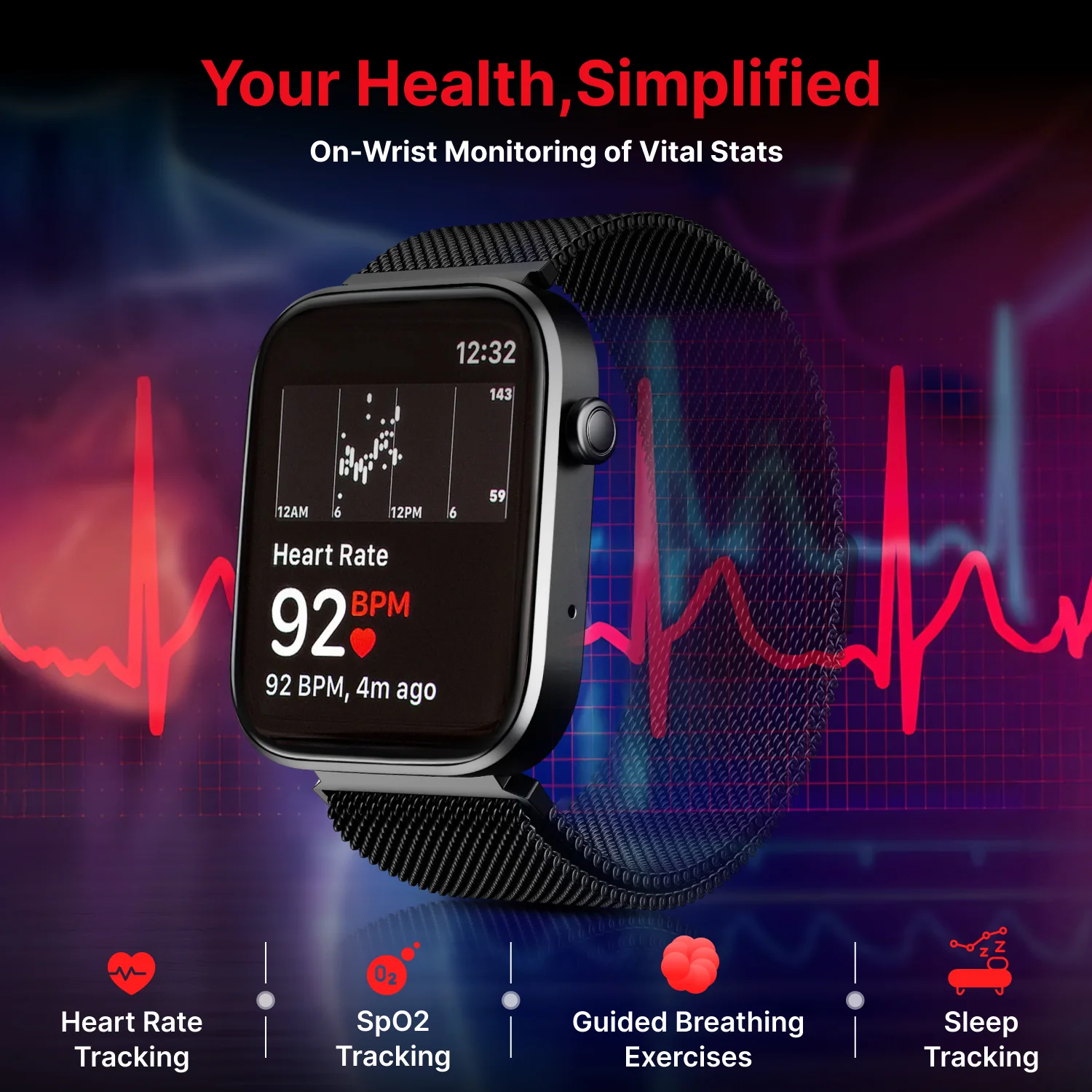 iConnect by Timex Navigator 1.83 inches (4.6cm) Display with Turn By Turn Navigation & BT Calling Smartwatch For Unisex - TWIXW904T - Image 12