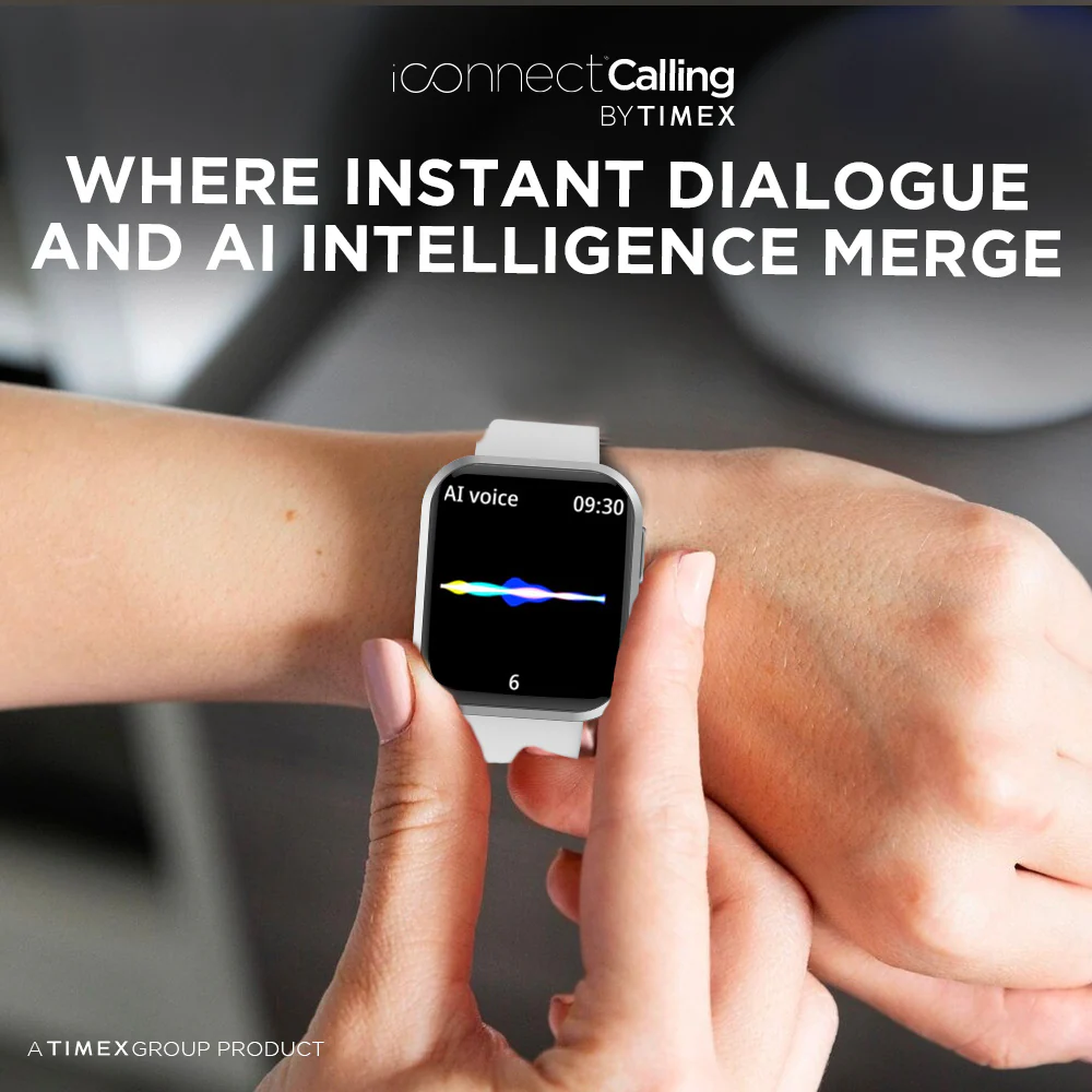 Timex iConnect Calling Smartwatch|1.83 inches (4.64 cm) TFT Display with 240x284 Pixel Resolution|Single Sync Bluetooth Calling|AI Voice Assist|100 Sports Modes|200 Watchfaces|Upto 7 Days Battery (Normal Usage) - TWIXW204T - Image 6
