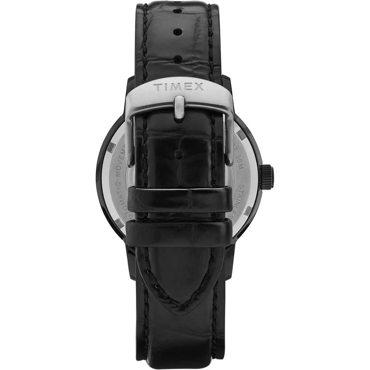 Timex Heritage Collection Men's Mechanical Automatic Wind Black Dial Round Case Automatic Function Watch -TW2U11700 - Image 2