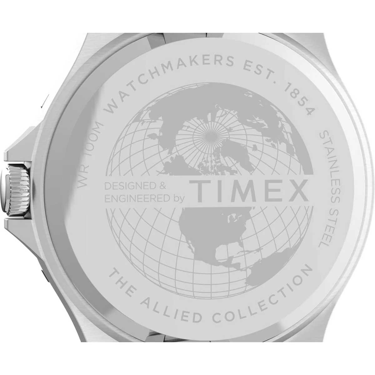 Timex Military Men's Quartz Analog Stainless Steel Dial Round Case Stainless-Steel Function  Watch -TW2U10800 - Image 4