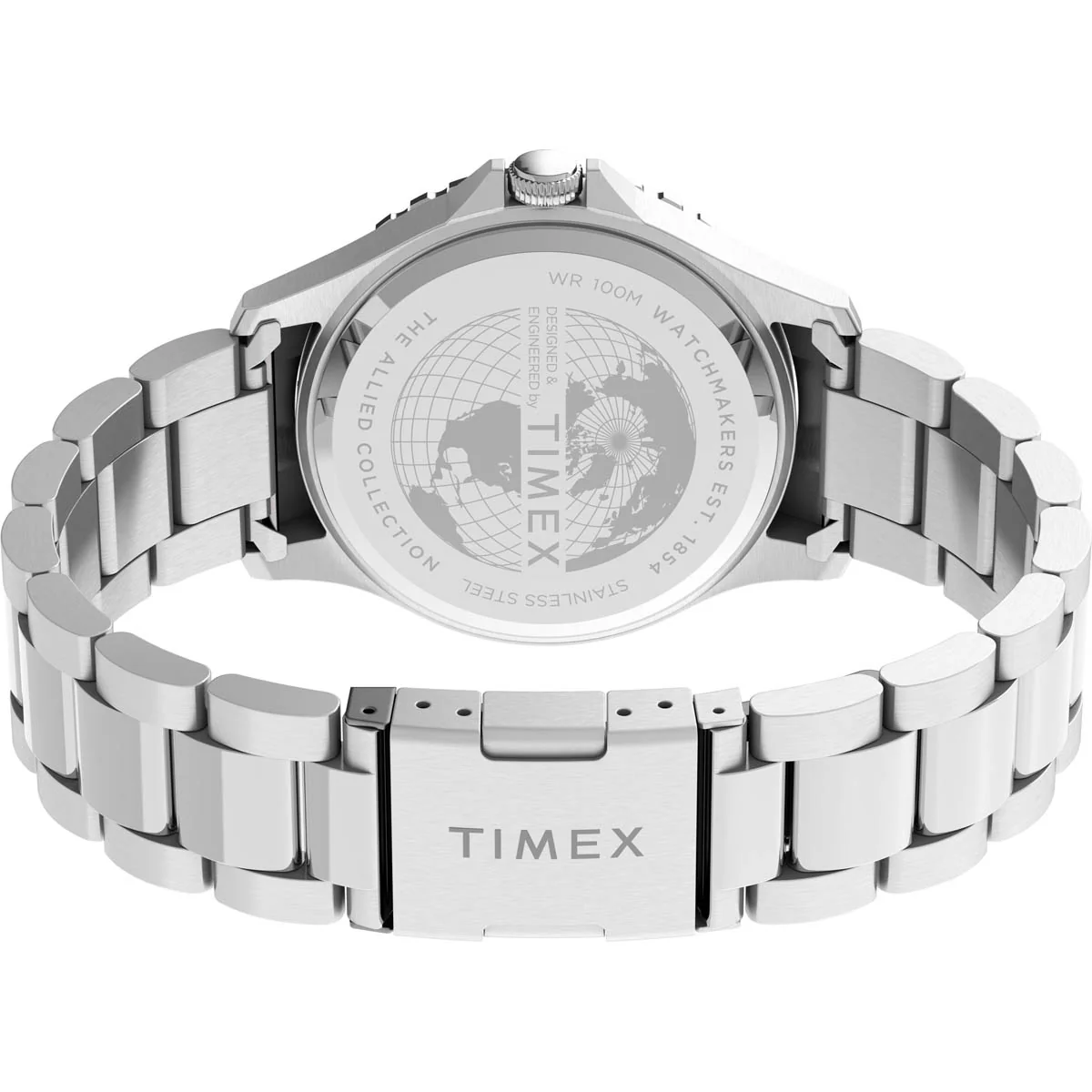 Timex Military Men's Quartz Analog Stainless Steel Dial Round Case Stainless-Steel Function  Watch -TW2U10900 - Image 3