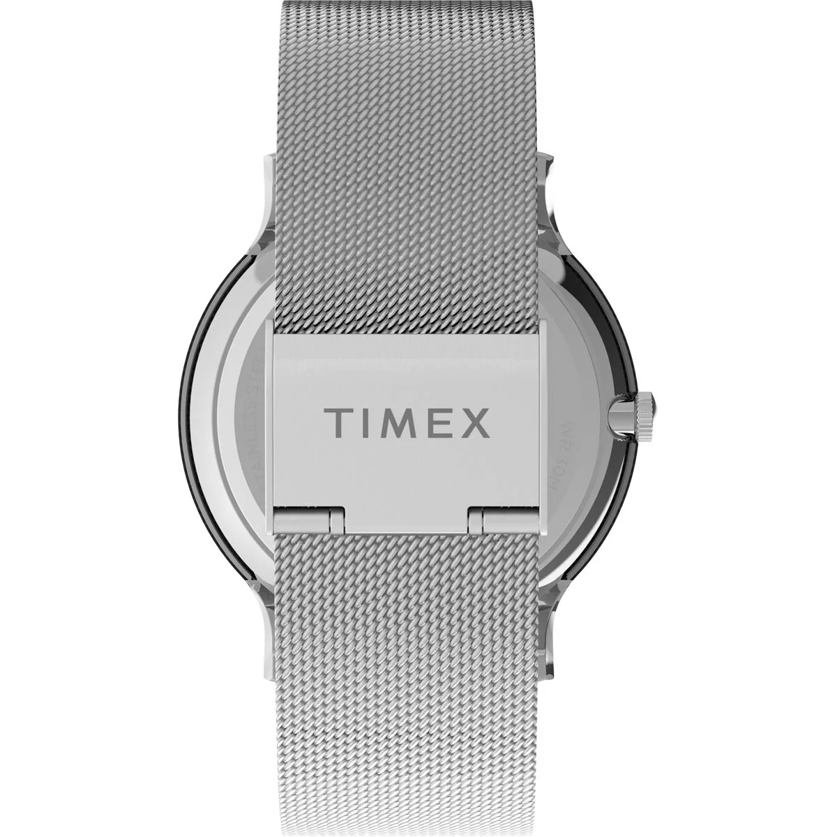 Timex Essential Collection Men's Quartz Analog Silver-Tone Dial Round Case Stainless-Steel-Mesh-Bracelet Function Watch -TW2T95400 - Image 2