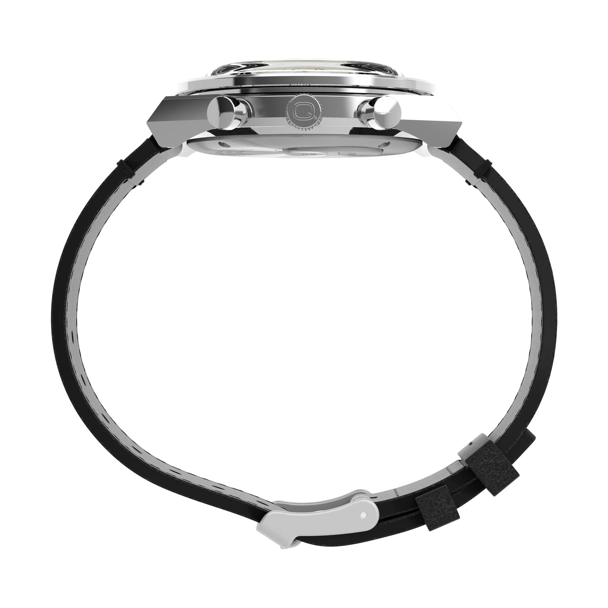 Q Timex Black Round Dial Analog Men's Watch - TW2V42700U9 - Image 2