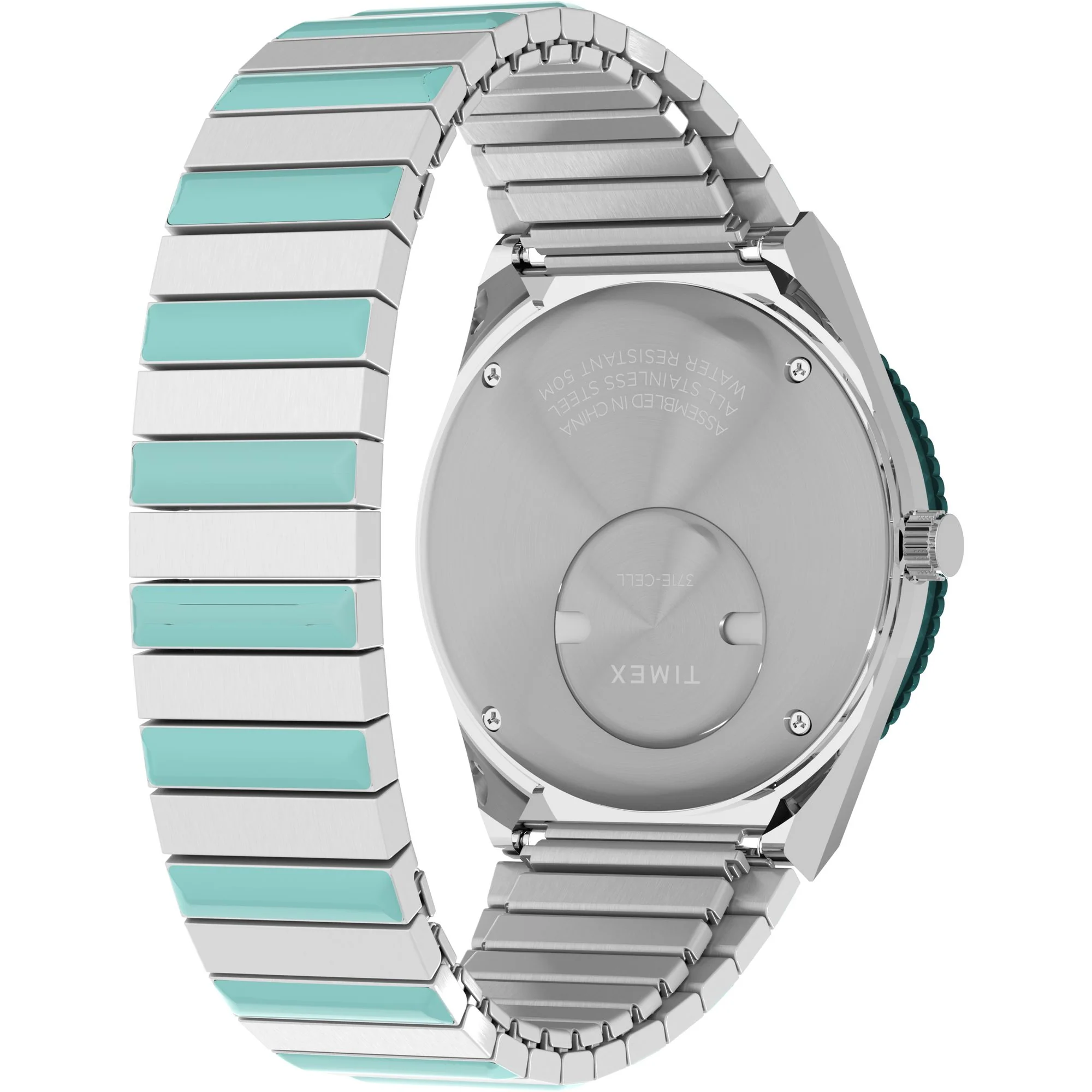 Q Timex Blue Round Dial Analog Women's Watch - TW2W87800UJ - Image 4