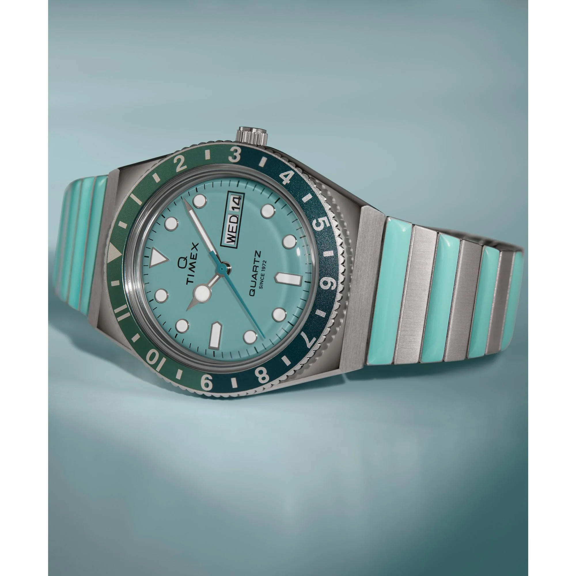 Q Timex Blue Round Dial Analog Women's Watch - TW2W87800UJ - Image 5