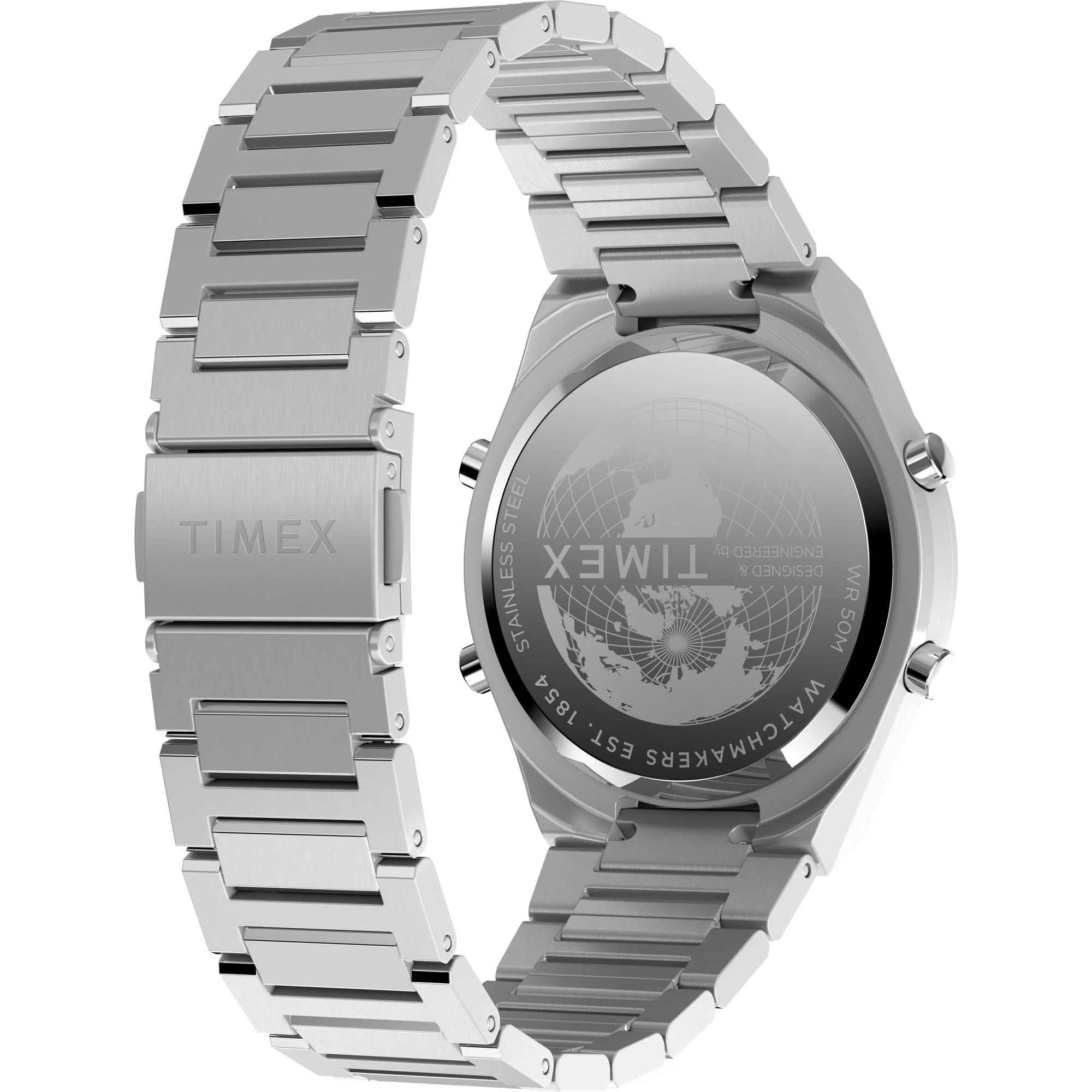 Q Timex Grey Round Dial Digital Men's Watch - TW2Y09800UJ - Image 5