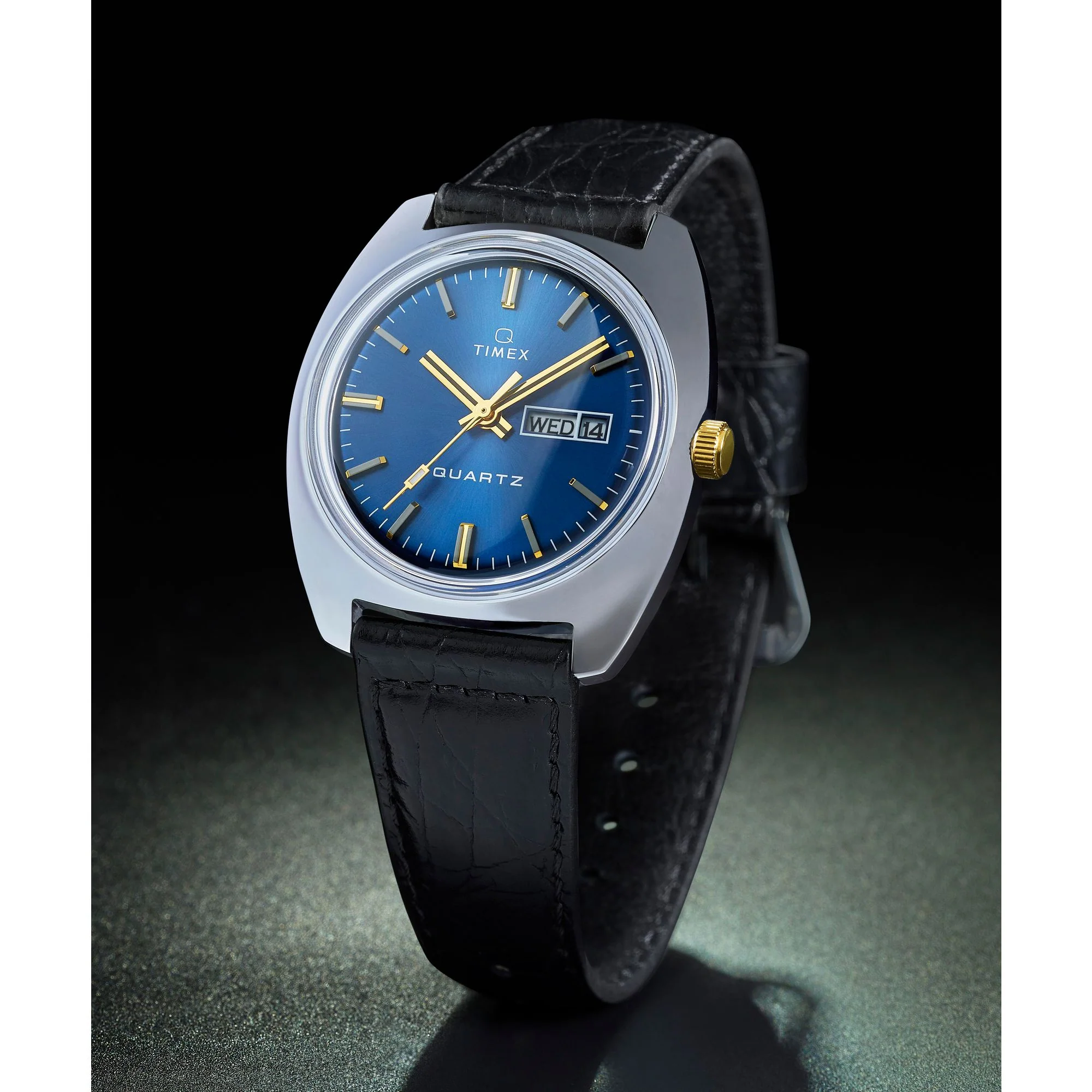 Q TIMEX Men Blue Round Dial Analog Watch - TW2W44800U9 - Image 2