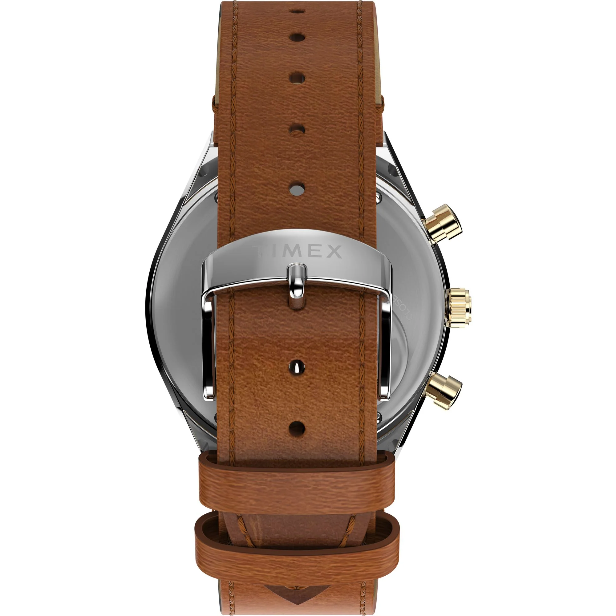 Q TIMEX Men Gold-Tone Round Dial Analog Watch - TW2W64400UJ - Image 3