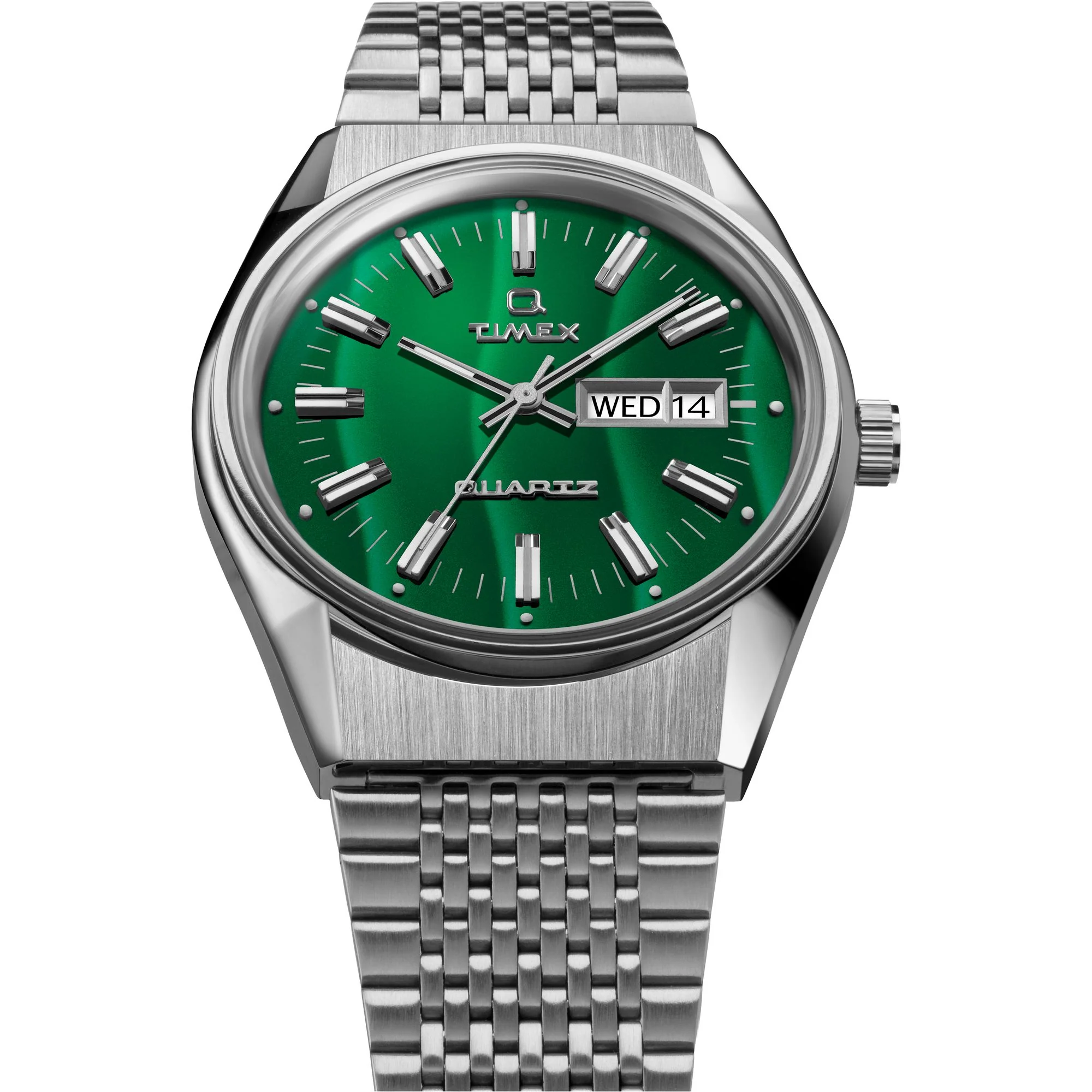 Q TIMEX Men Green Round Analog Watch - TW2U95400U9 - Image 2
