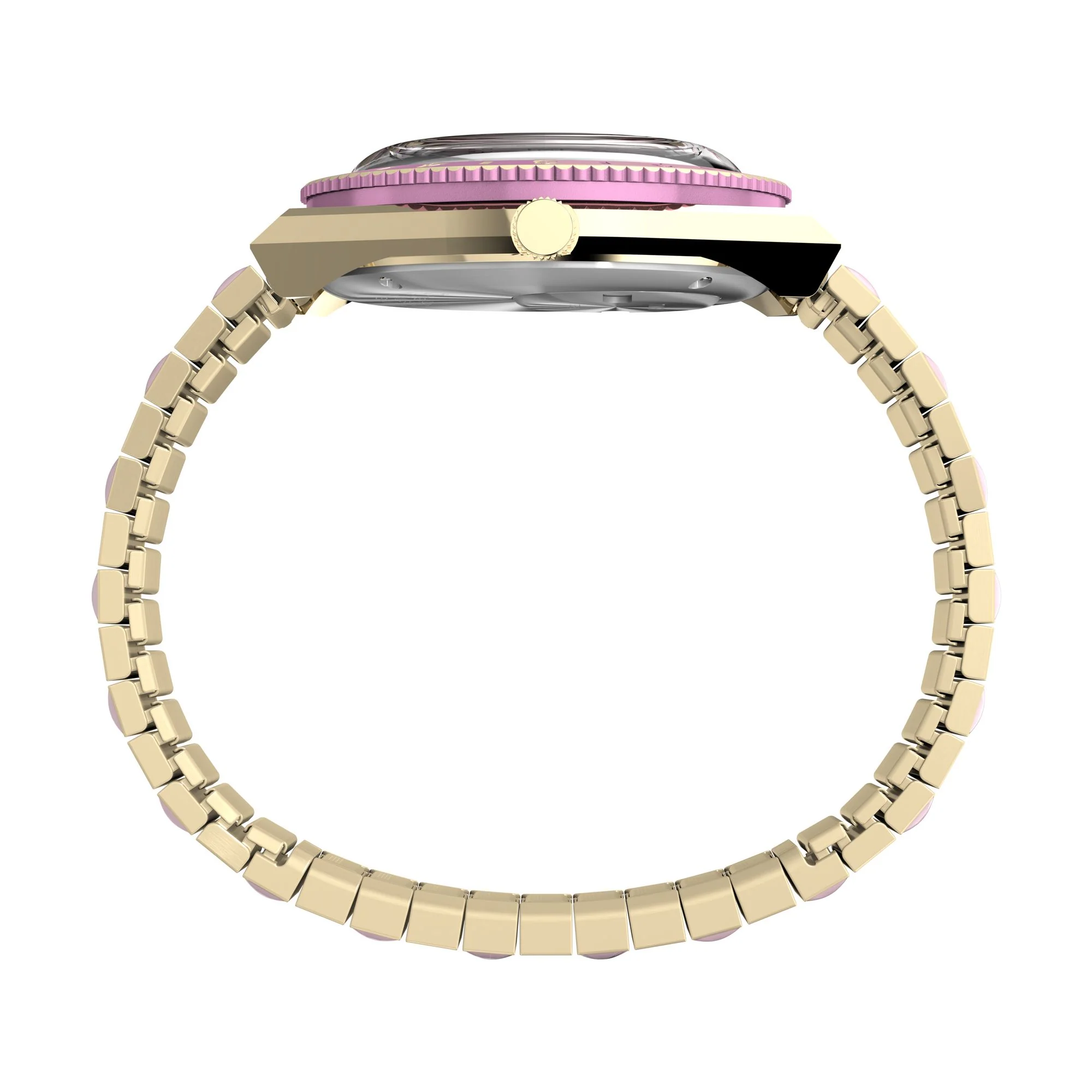 Q Timex Pink Round Dial Analog Women's Watch - TW2W87600UJ - Image 2