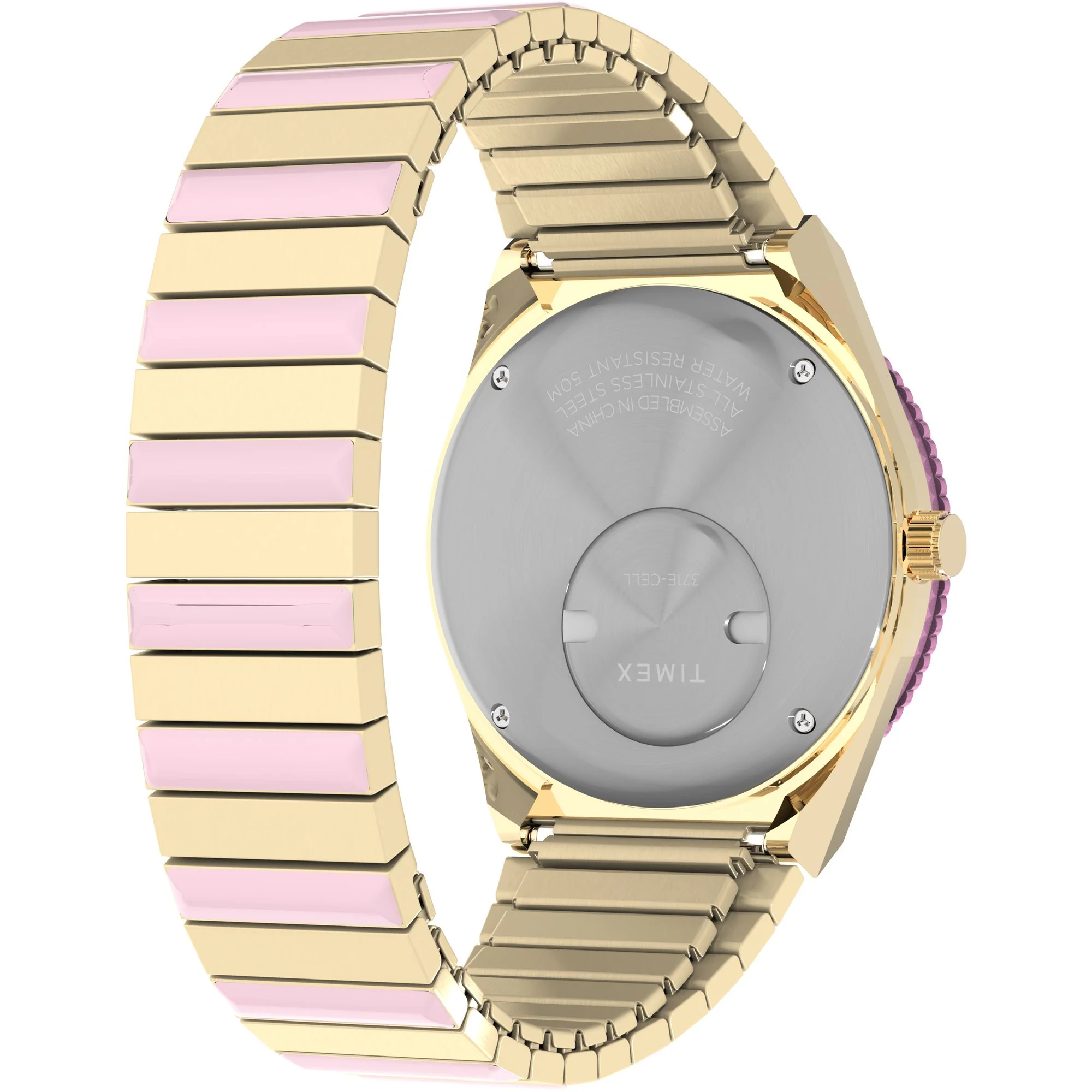 Q Timex Pink Round Dial Analog Women's Watch - TW2W87600UJ - Image 5