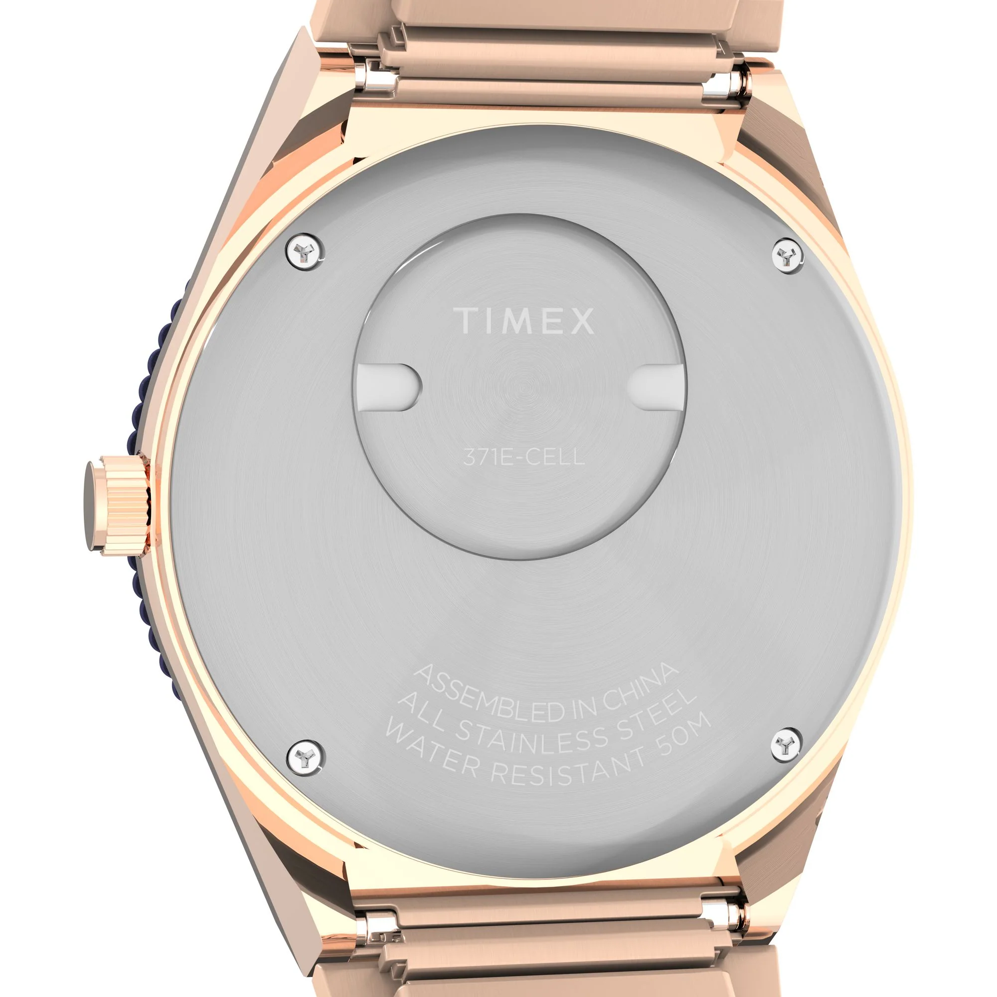 Q Timex Purple Round Dial Analog Women's Watch - TW2W87700UJ - Image 4