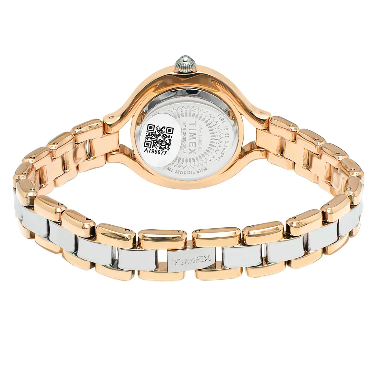 Timex Fria Women's Silver Dial Round Case 2 Hands Function Watch -TWEL14008 - Image 5