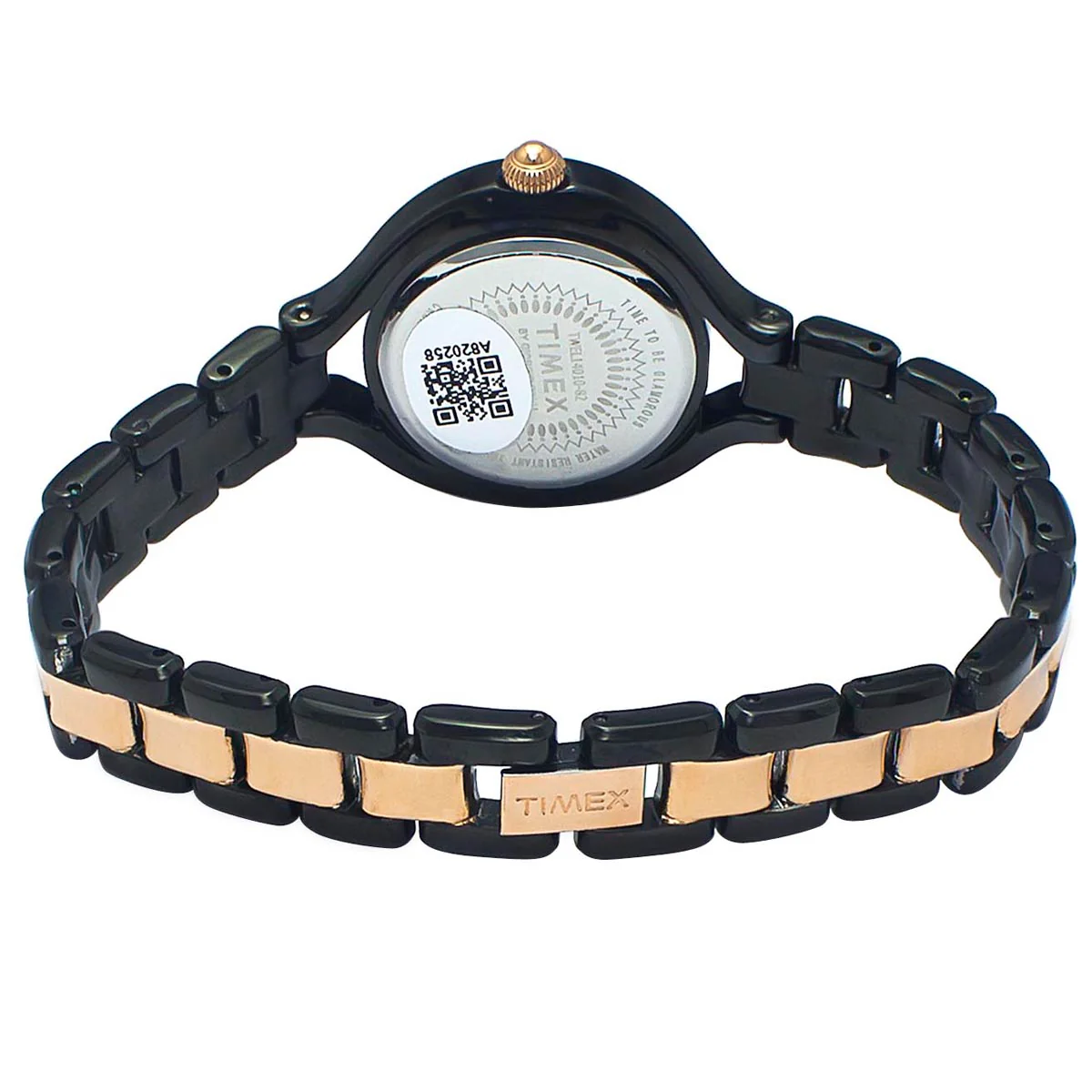 Timex Fria Women's Black Dial Round Case 2 Hands Function Watch -TWEL14010 - Image 5