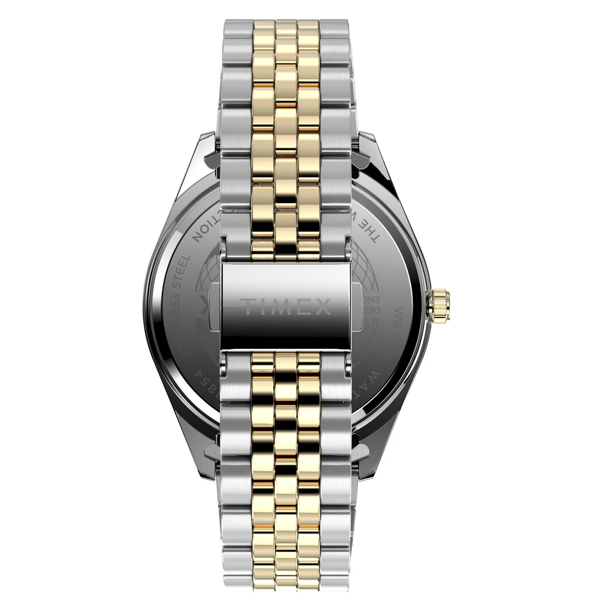 Timex 3 Hands Men's Analog Black Dial Coloured Quartz Watch, Round Dial with 41 mm Case width - TW2V17600UJ - Image 3