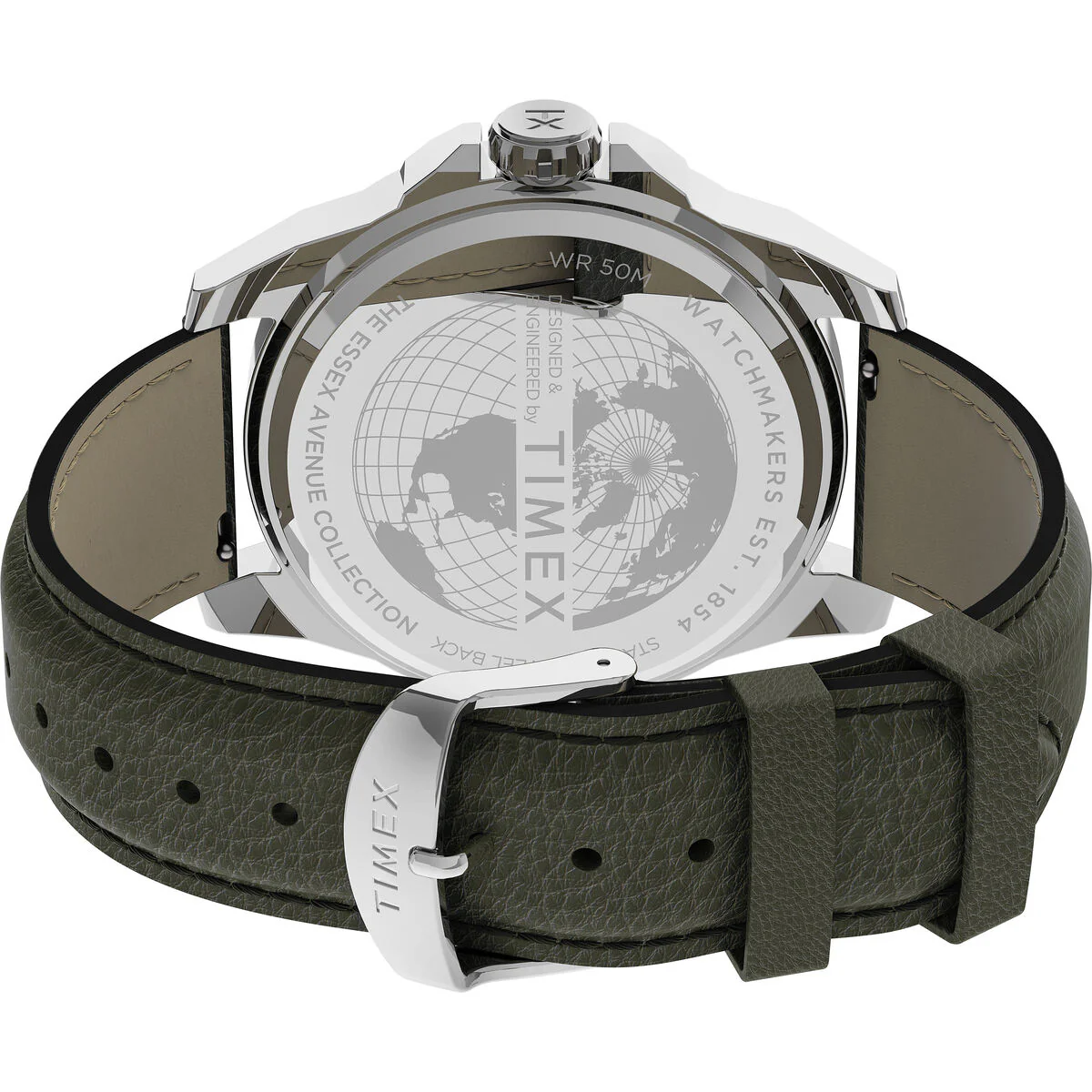 Timex 3 Hands Men's Analog Green Dial Coloured Quartz Watch, Octogonal Dial with 44 mm Case width - TW2U82000UJ - Image 5