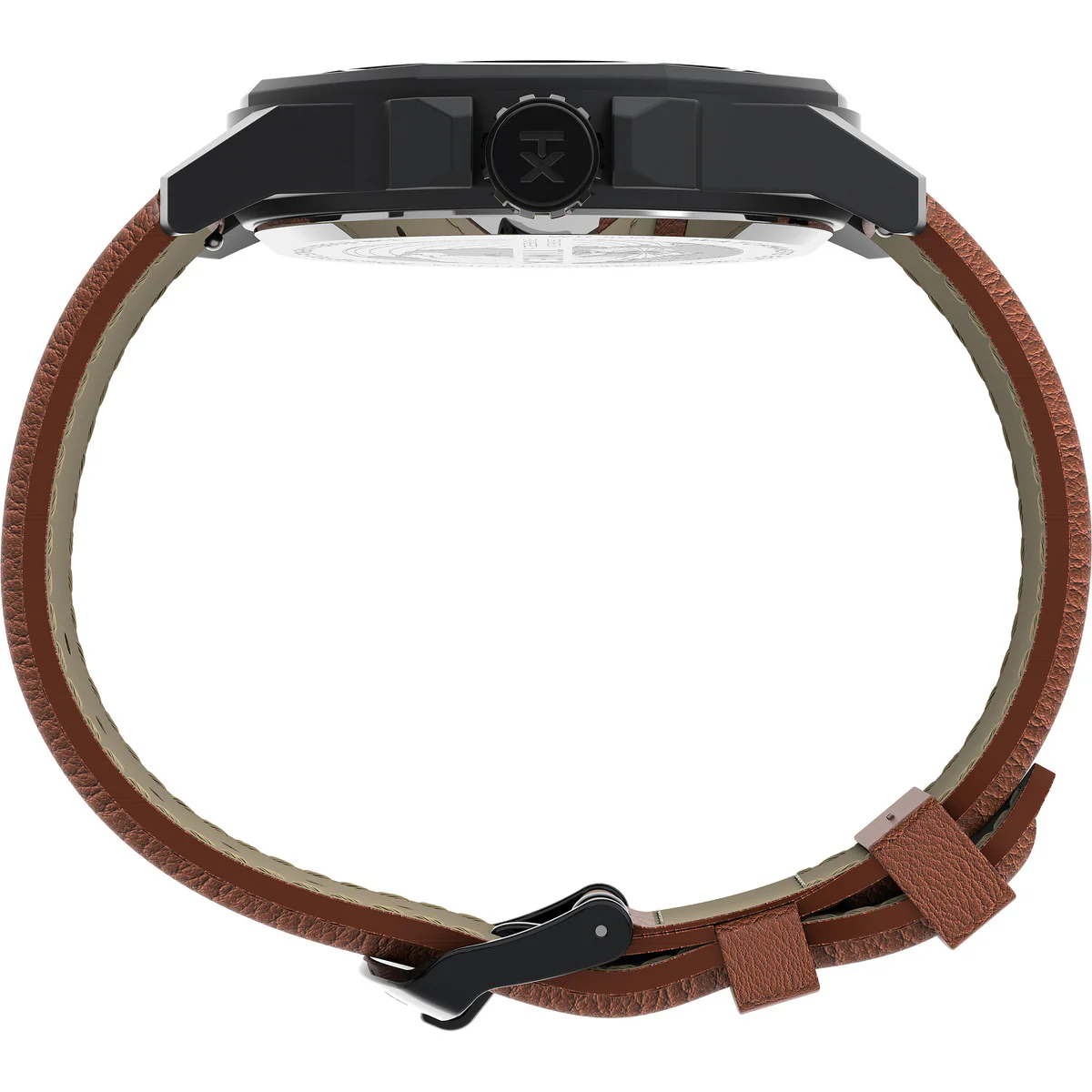 Essex Ave Day-Date 44mm Leather Strap Watch - Image 2