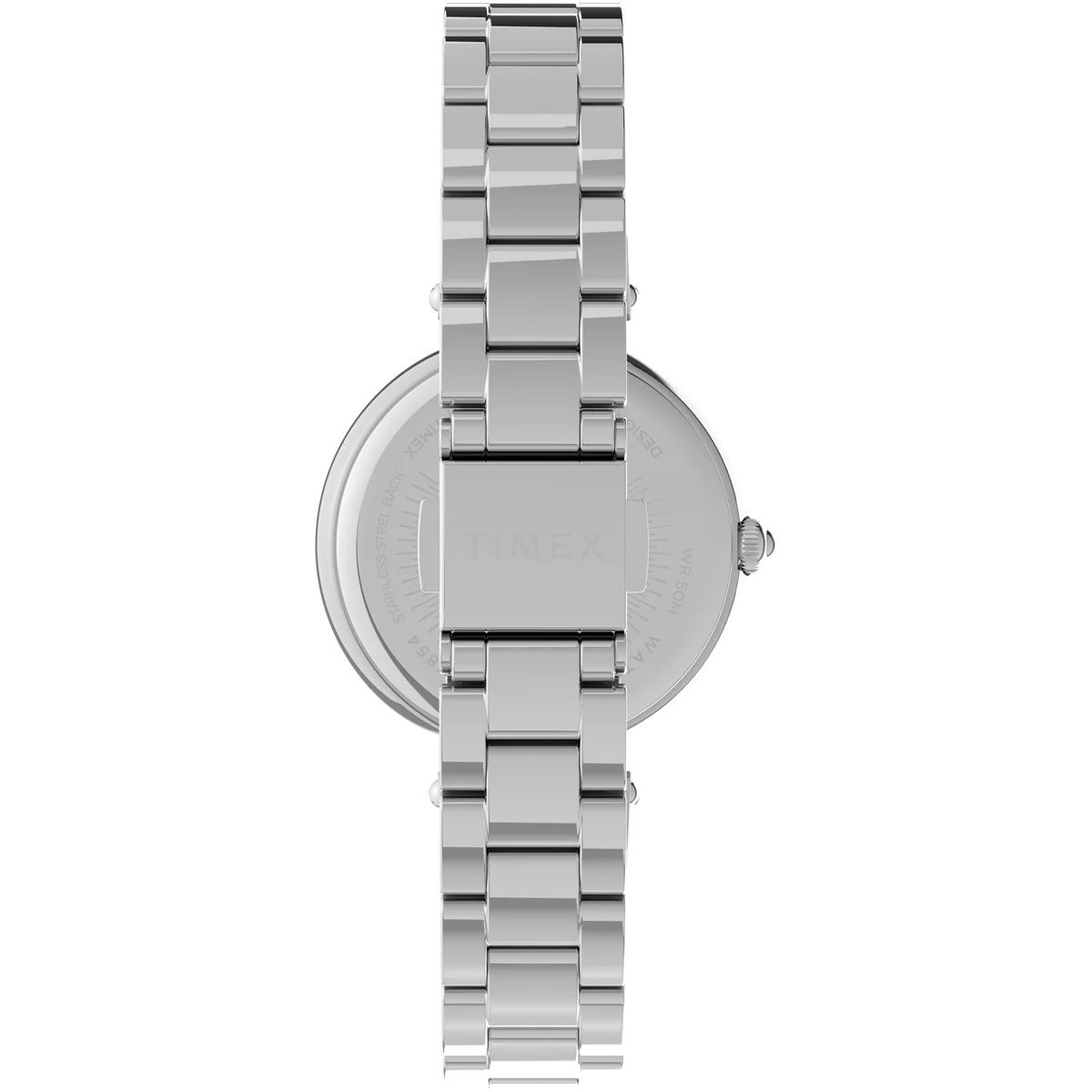 Timex 3 Hands Women's Analog Silver Dial Coloured Quartz Watch, Round Dial with 32 mm Case width - TW2V45000UJ - Image 3