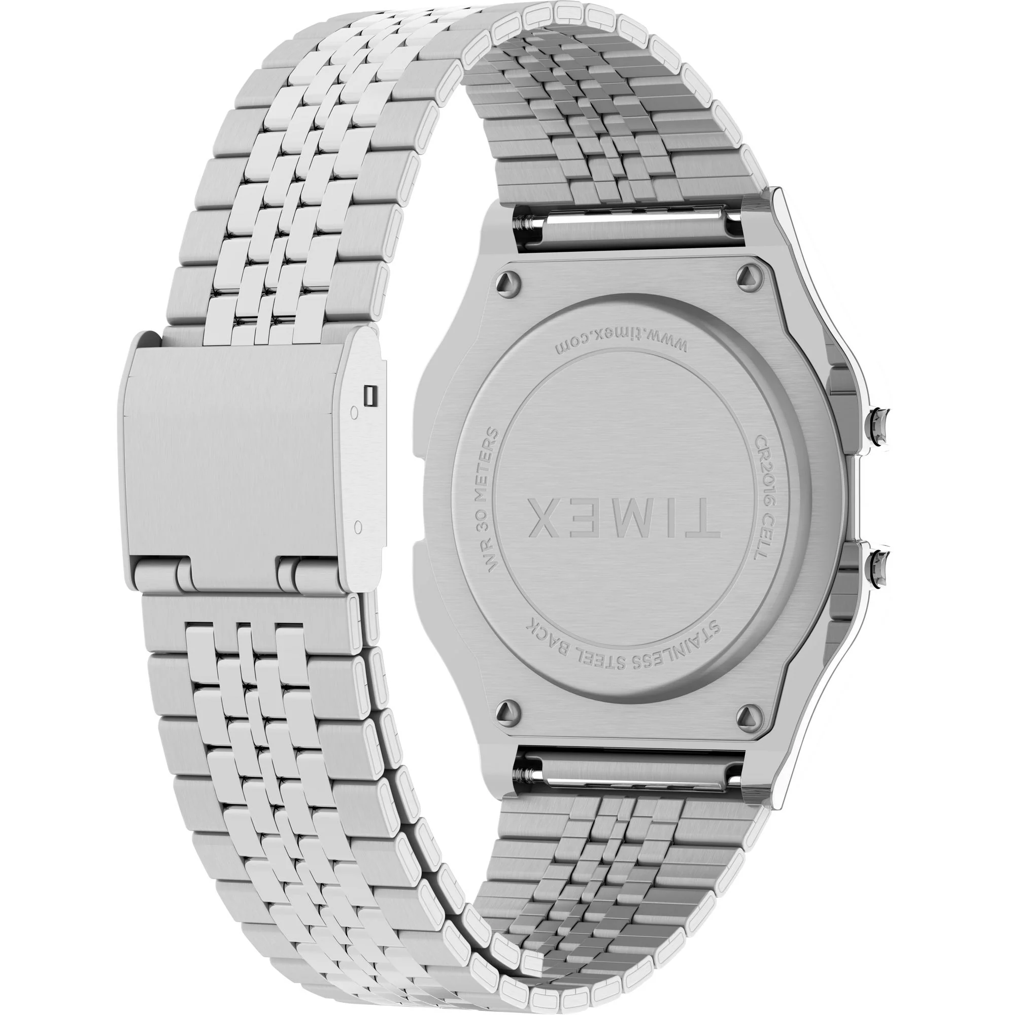 Timex 80 Tonneau 34mm Grey Dial Digital Unisex Watch - TW2R79300UJ - Image 5