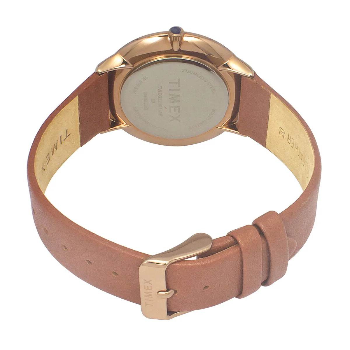 Timex Fashion Men's Beige Dial Round Case 2 Hands Function Watch -TWEG22101 - Image 4