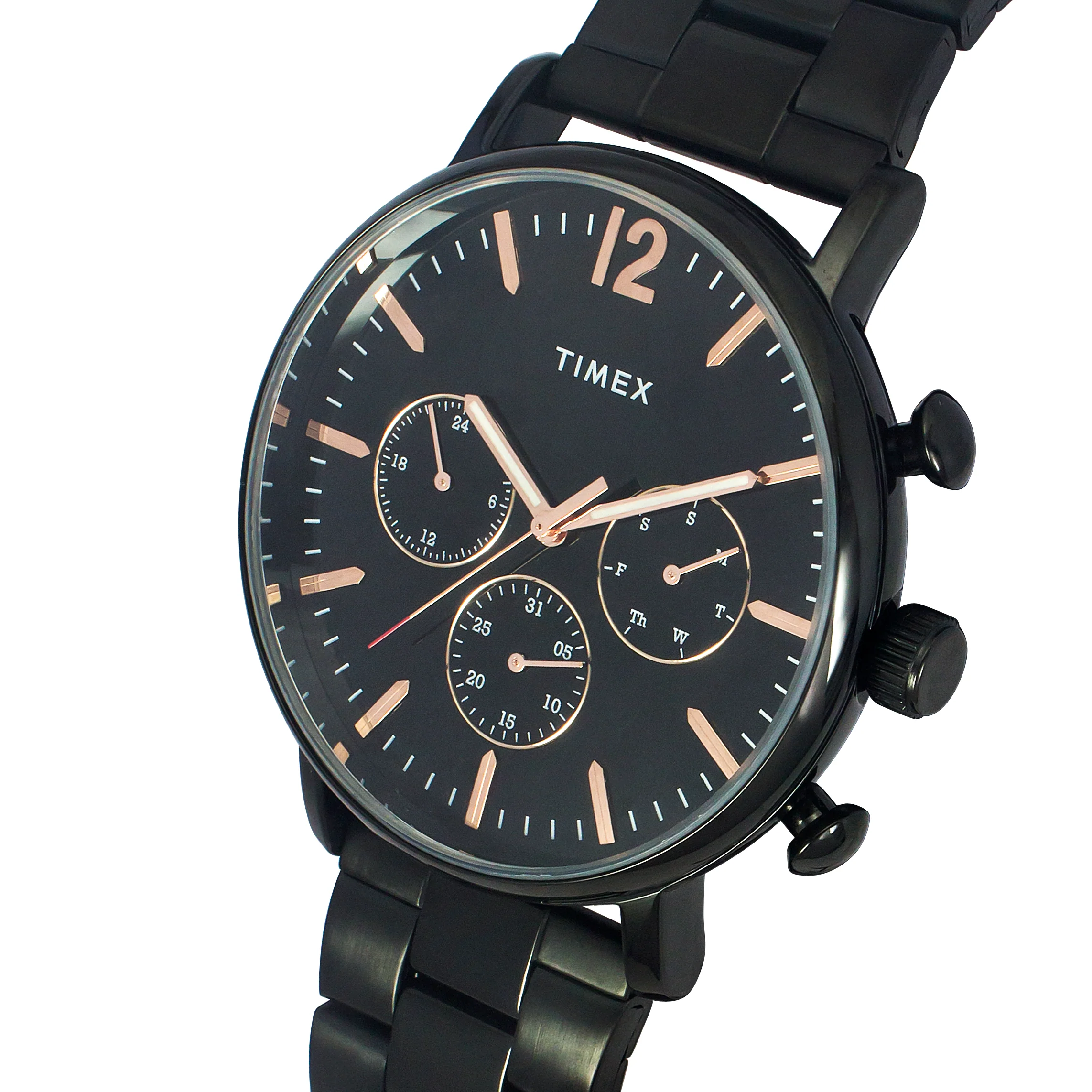Timex Fashion Men's Black Dial Round Case Multifunction Function Watch -TWEG20011 - Image 2