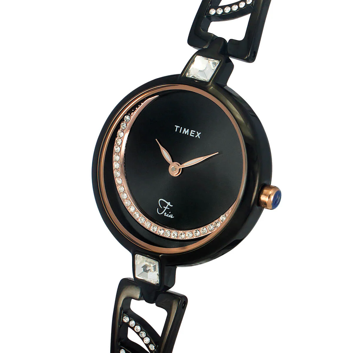 Timex Fria Women Black Round Analog Watch - TWEL15205 - Image 2