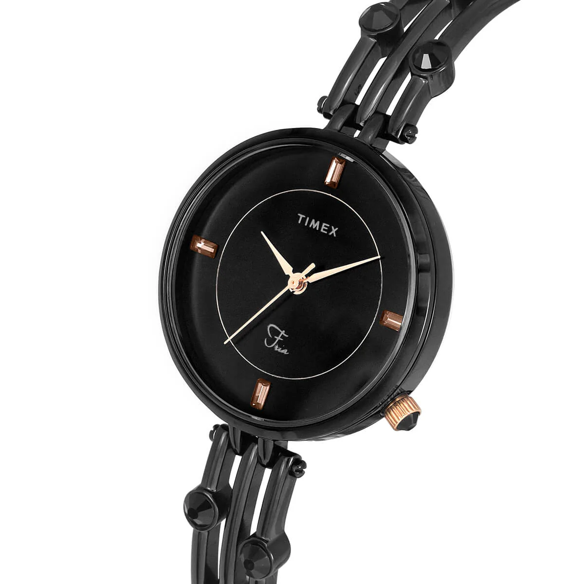Timex Fria Women Black Round Analog Watch - TWEL16003 - Image 2