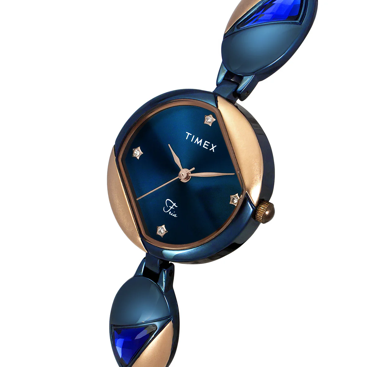Timex Fria Women Blue Round Analog Watch - TWEL16304 - Image 2