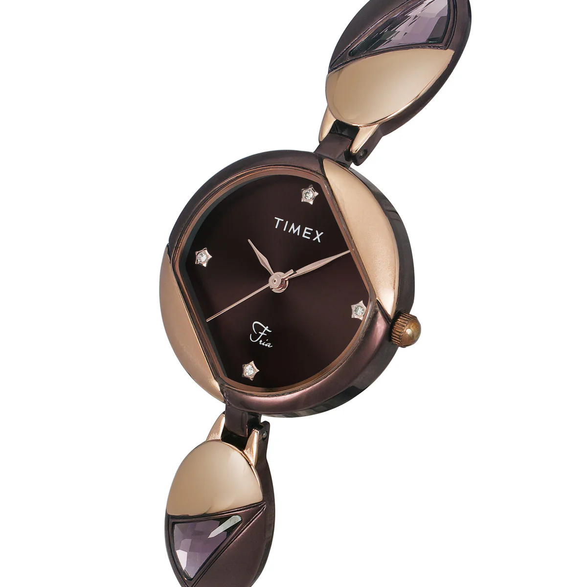 Timex Fria Women Brown Round Analog Watch - TWEL16303 - Image 2