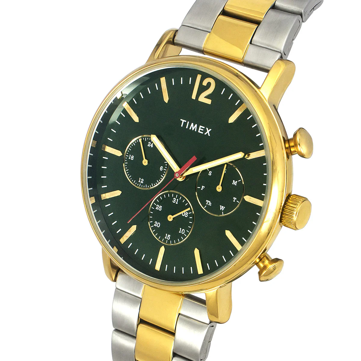 Timex Fashion Men's Green  Dial Round Case Multifunction Function Watch -TWEG20008 - Image 2