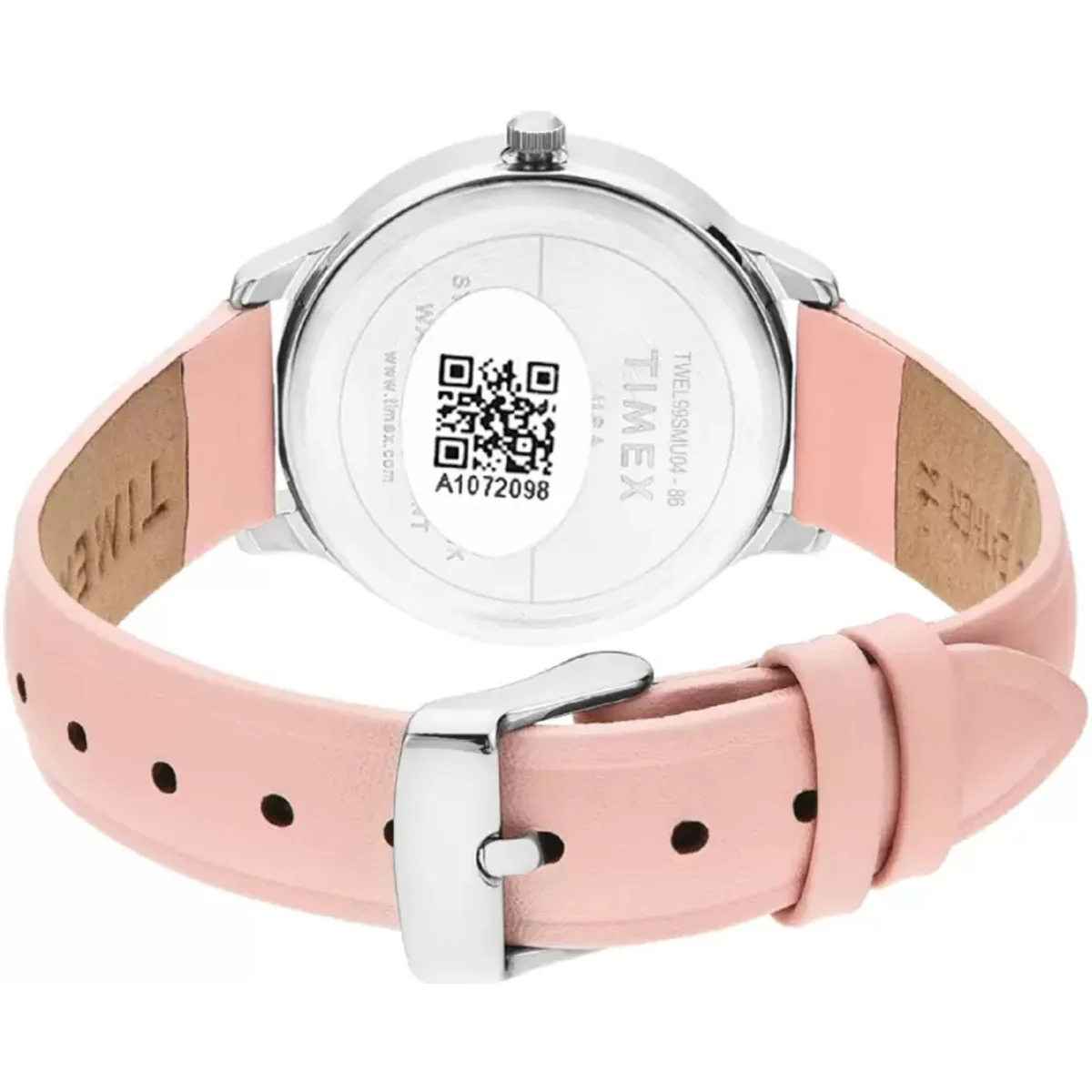 Timex Fashion Women's Pink Dial Round Case 3 Hands Function Watch -TWEL99SMU04 - Image 5
