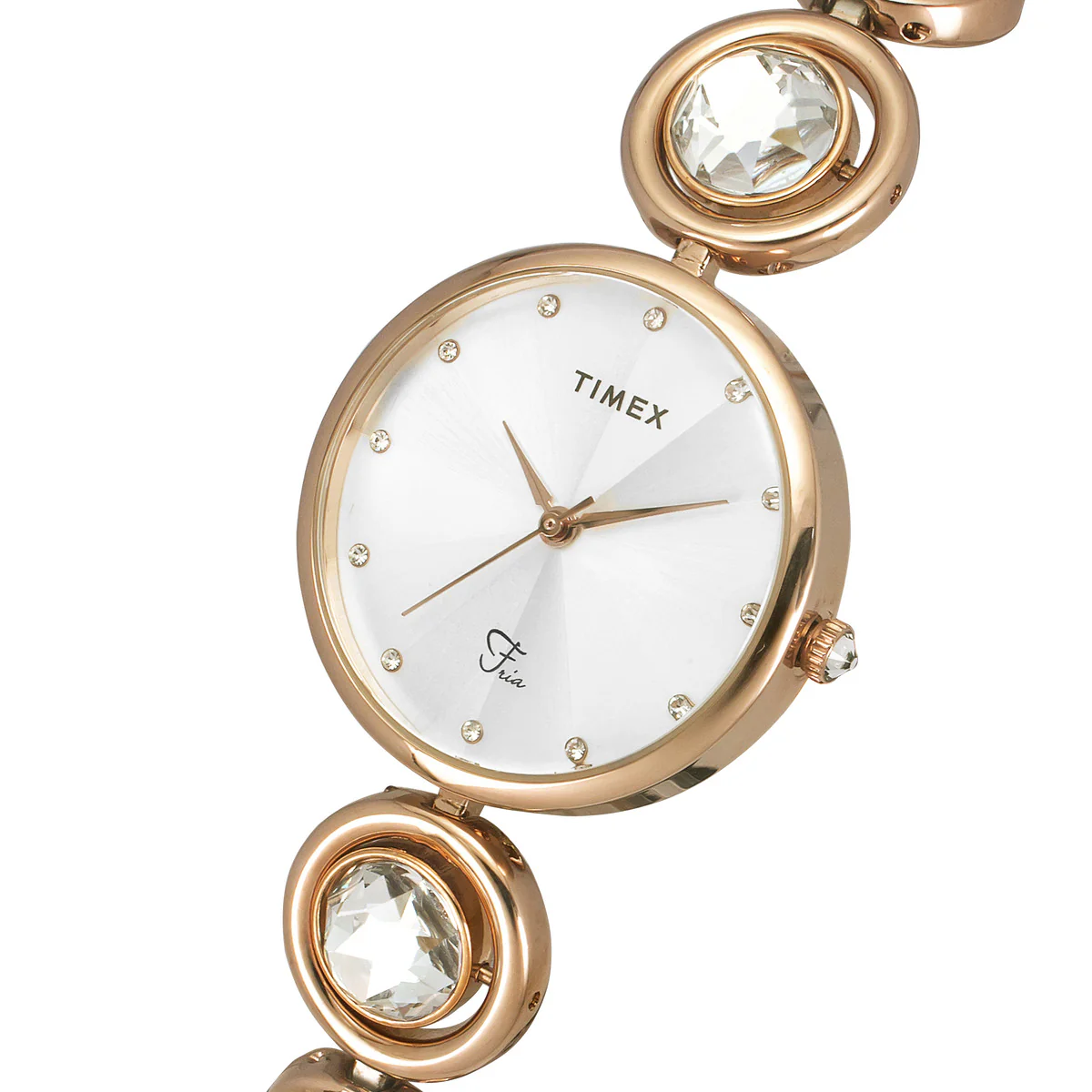 Timex Fria Women Silver Round Analog Watch - TWEL16403 - Image 2