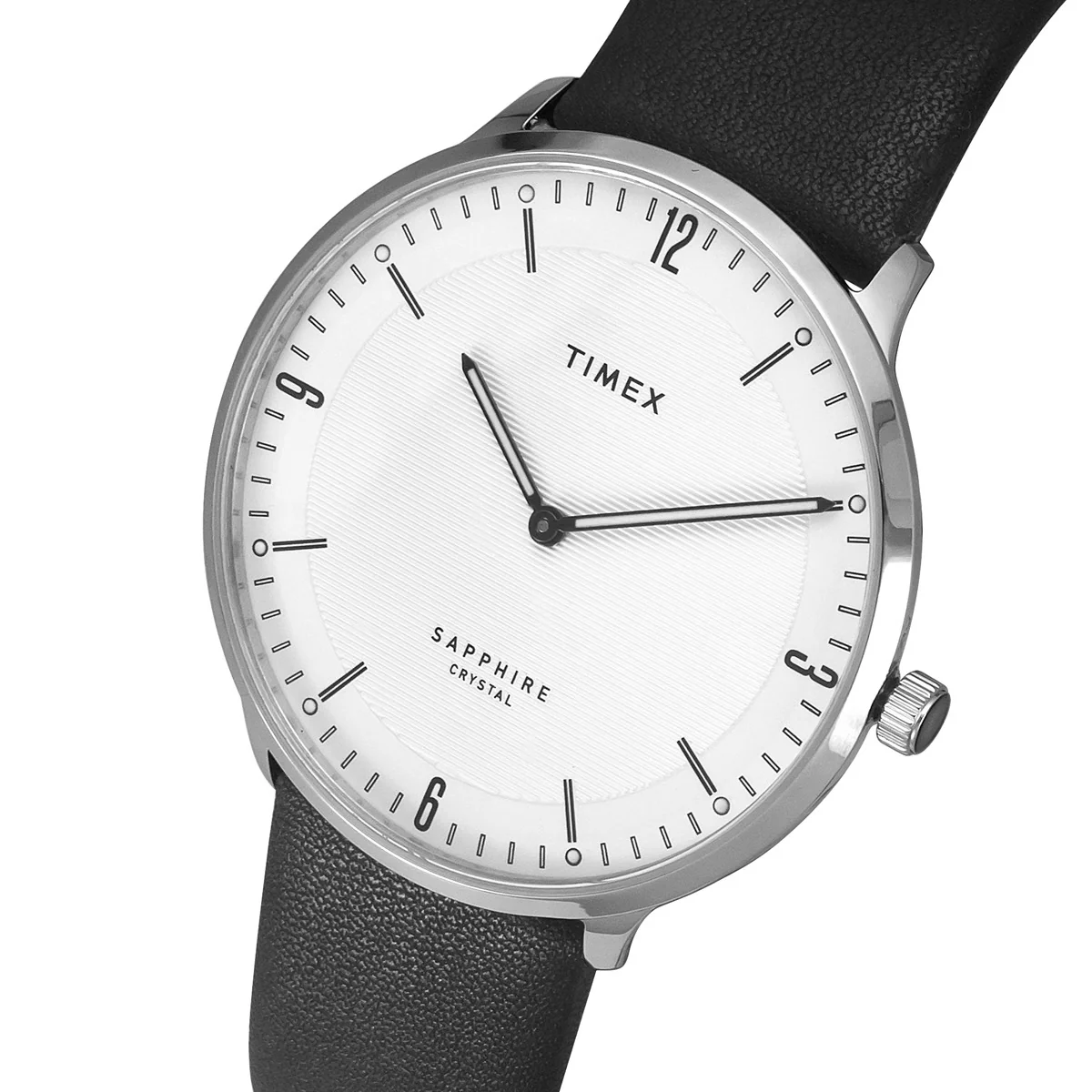 Timex Fashion Men's White Dial Round Case 2 Hands Function Watch -TWEG22100 - Image 2