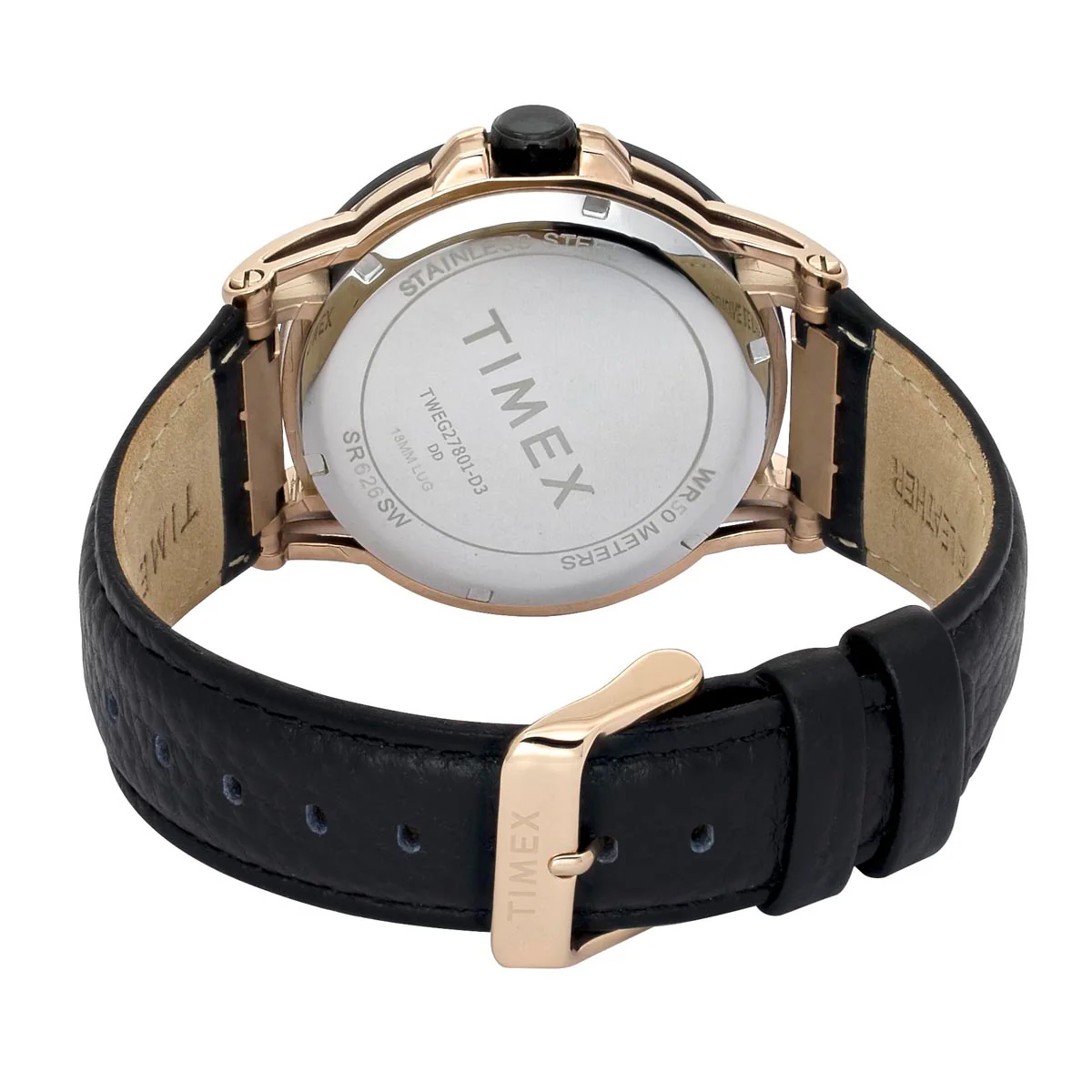 TIMEX Black Round Dial Analog Men's Watch - TWEG27801 - Image 3