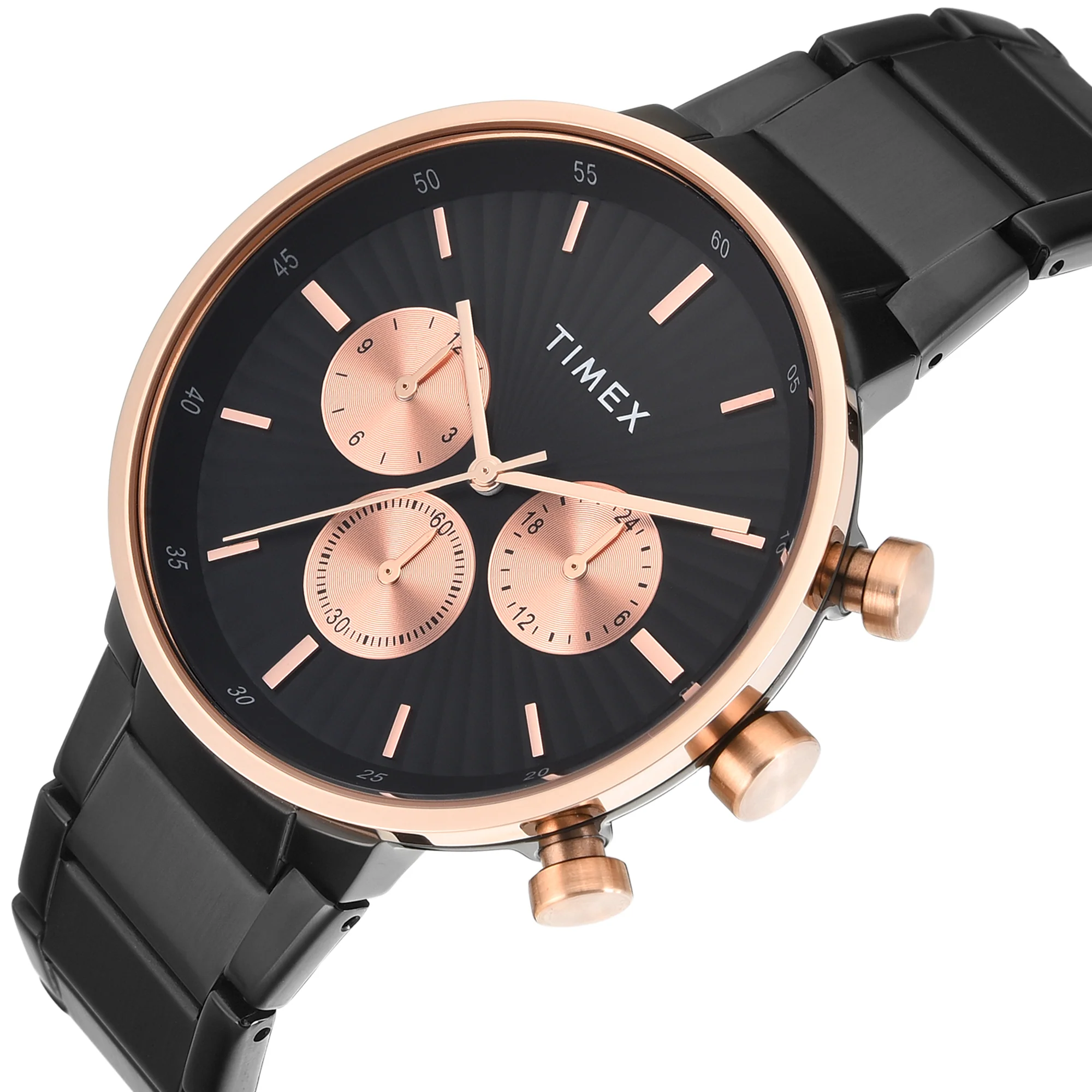 TIMEX Black Round Dial Analog Men's Watch - TWEG28402 - Image 2