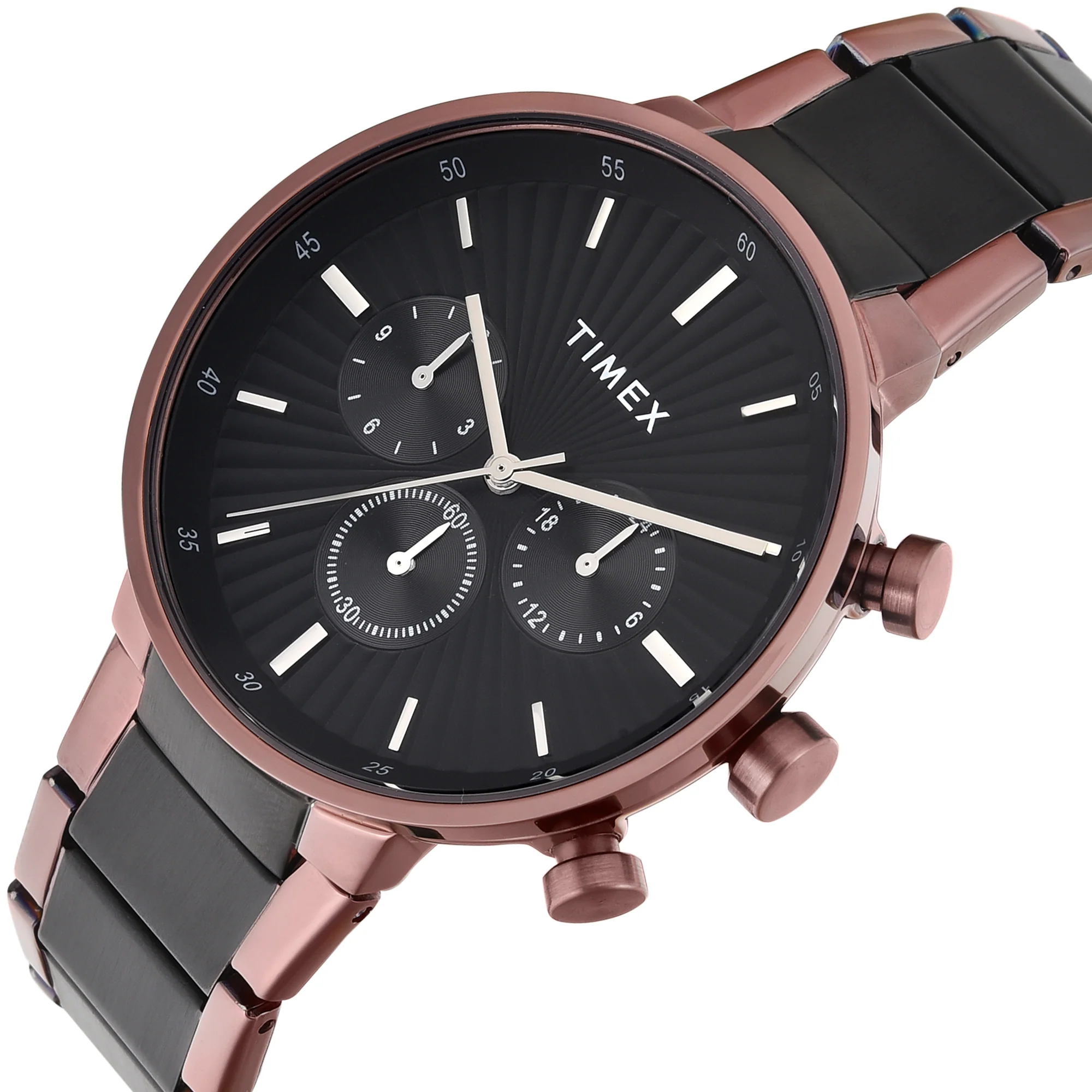 TIMEX Black Round Dial Analog Men's Watch - TWEG28403 - Image 2