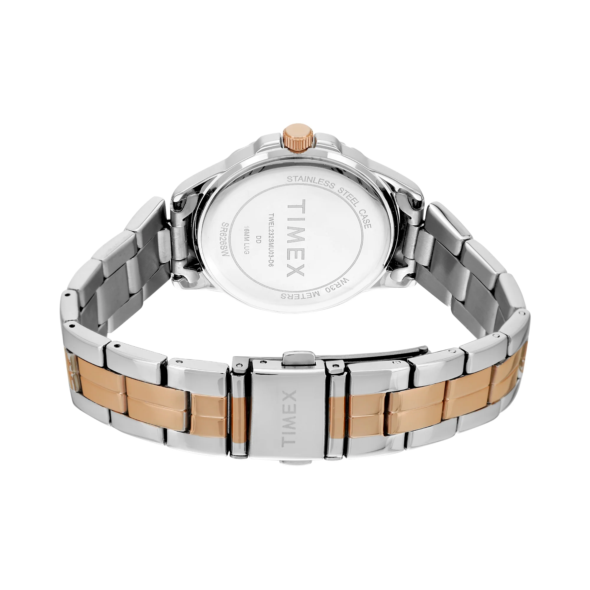 Timex Black Round Dial Analog Women's Watch - TWEL232SMU05 - Image 4