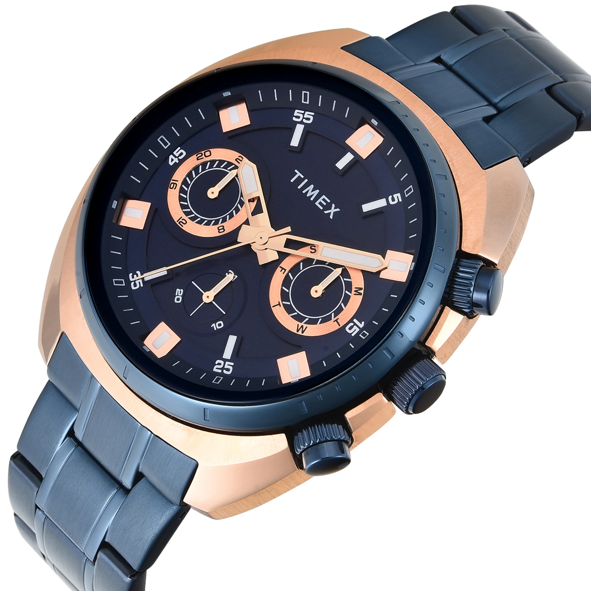 TIMEX Blue Round Dial Analog Men's Watch - TWEG28203 - Image 2