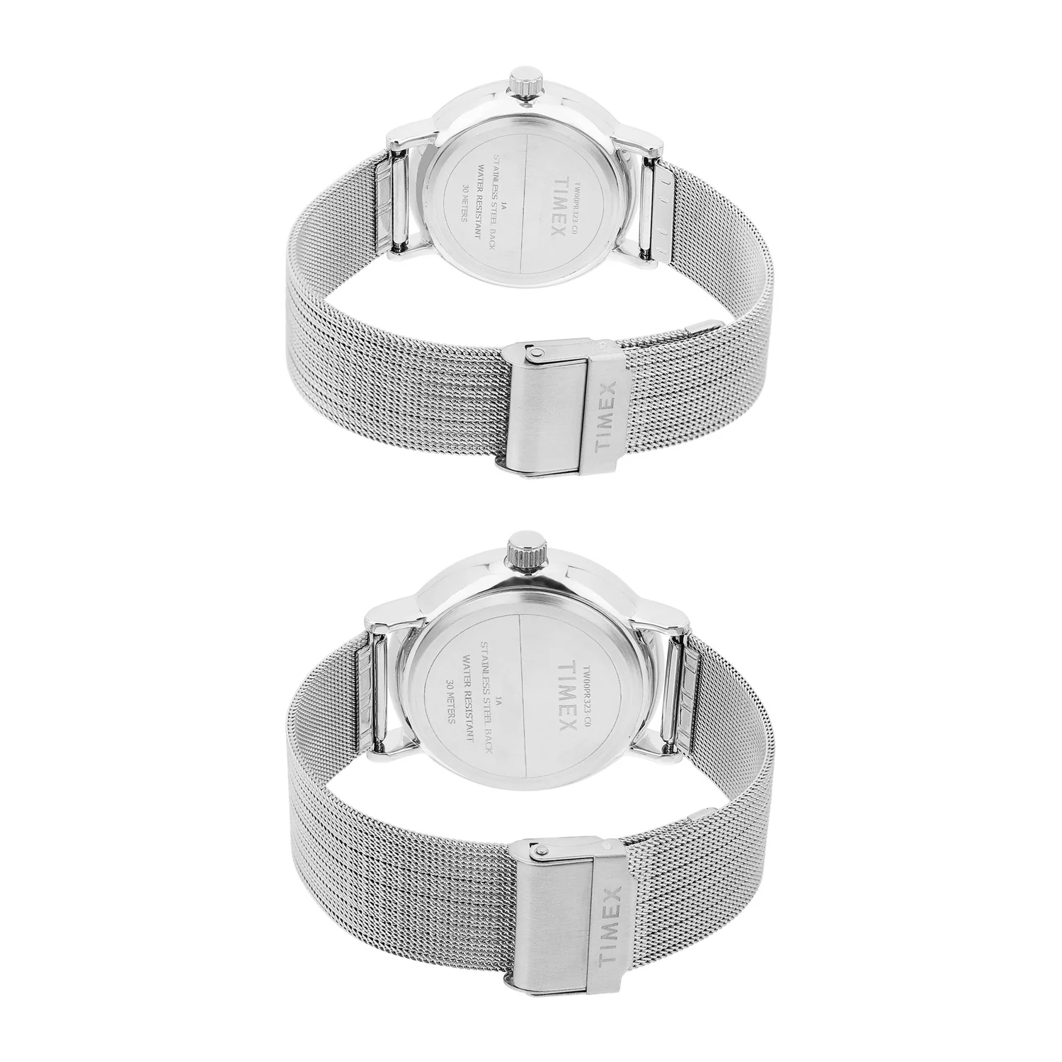 TIMEX Blue Round Dial Analog Pair's Watch - TW00PR323 - Image 4