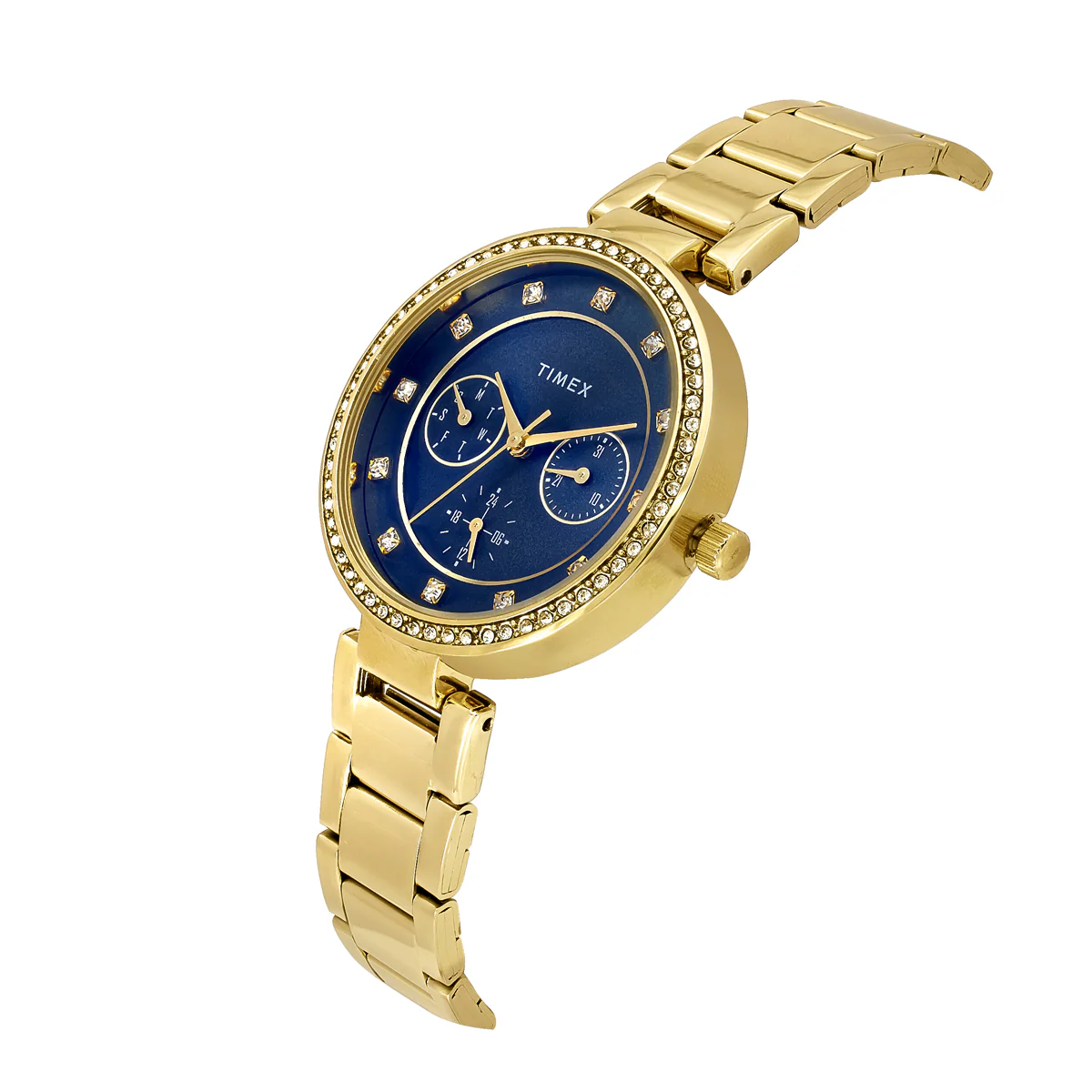 TIMEX Blue Round Dial Analog Women's Watch - TWEL18709 - Image 2