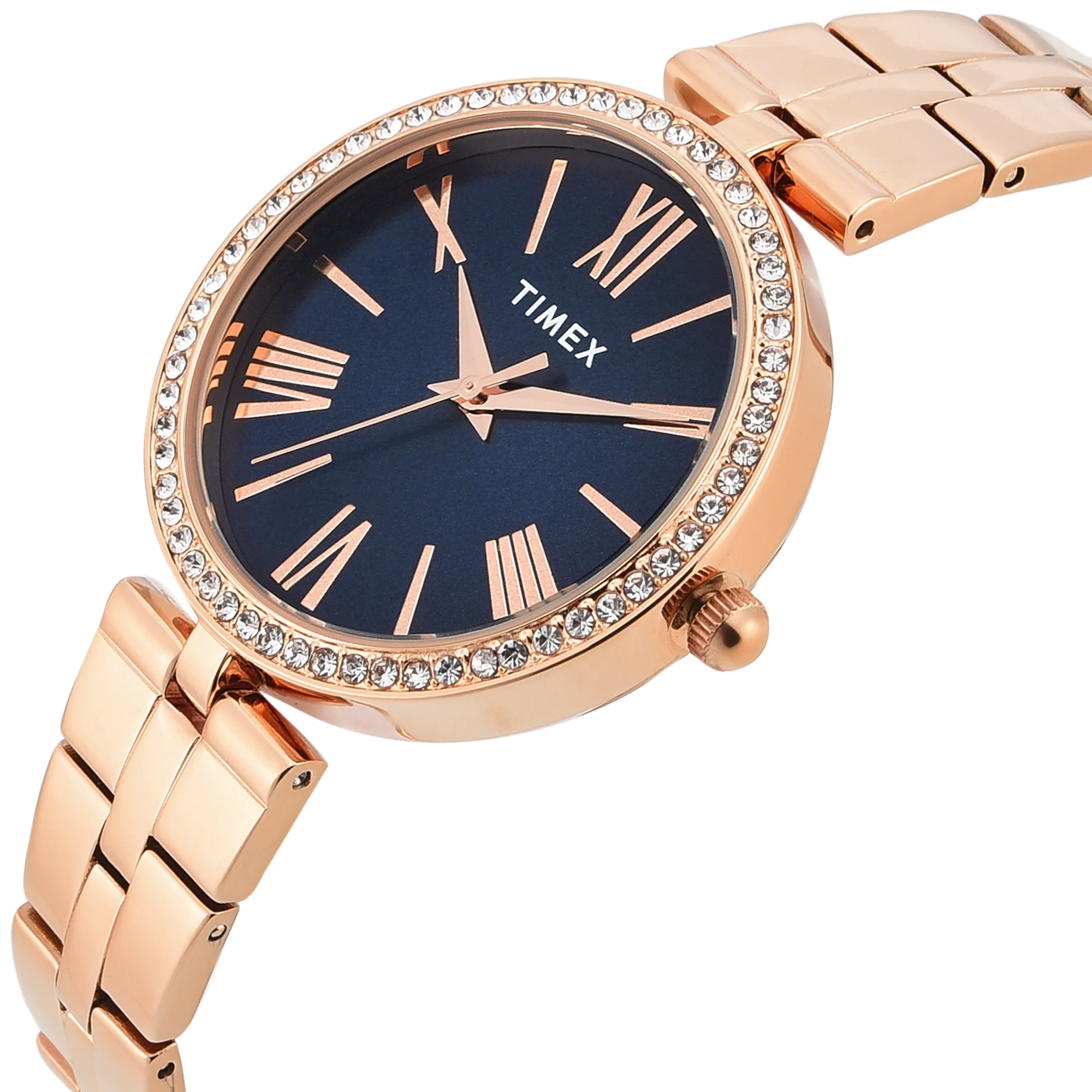 TIMEX Blue Round Dial Analog Women's Watch - TWEL22503 - Image 2