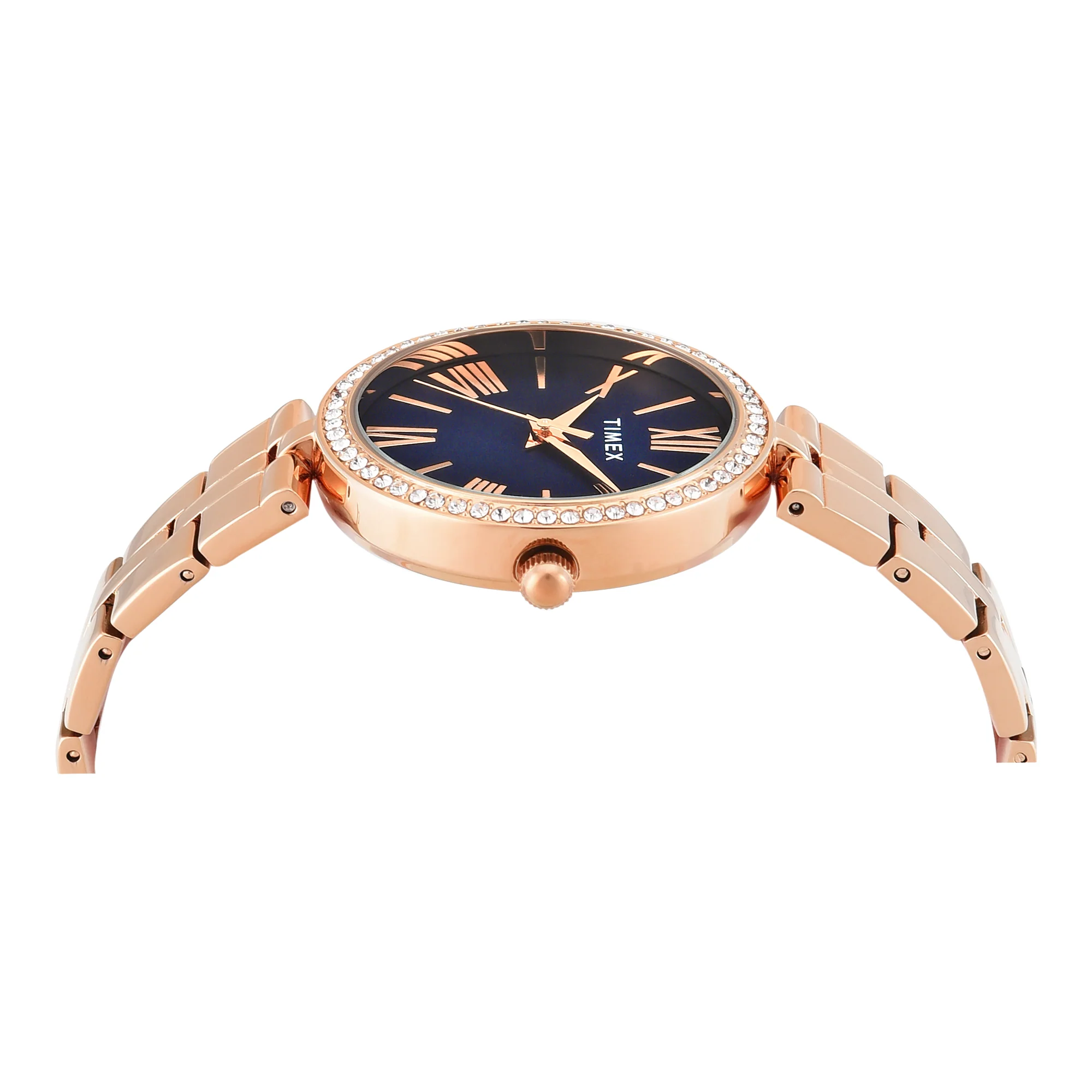 TIMEX Blue Round Dial Analog Women's Watch - TWEL22503 - Image 4